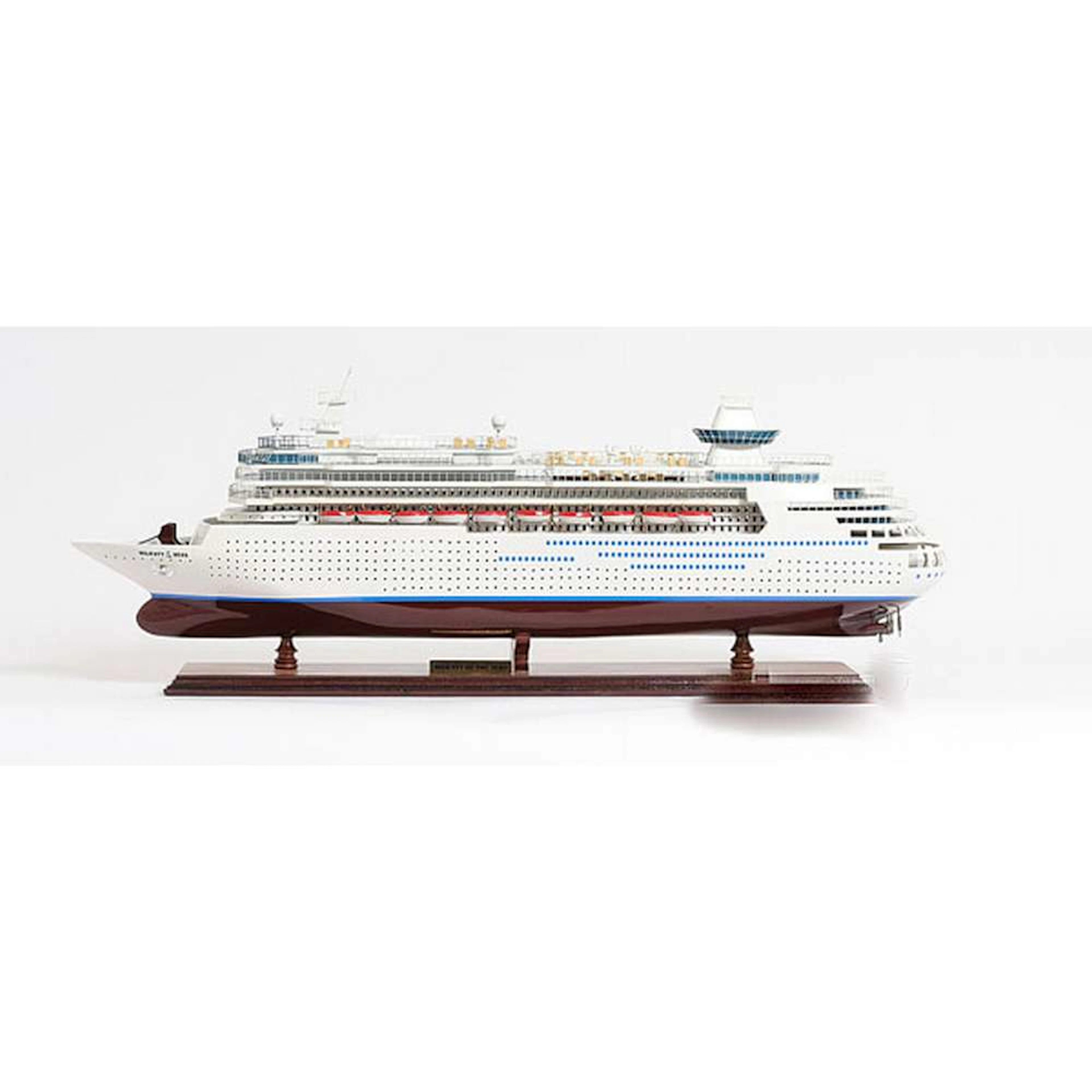 HAND MADE WOODEN Majesty of the Seas W/COA