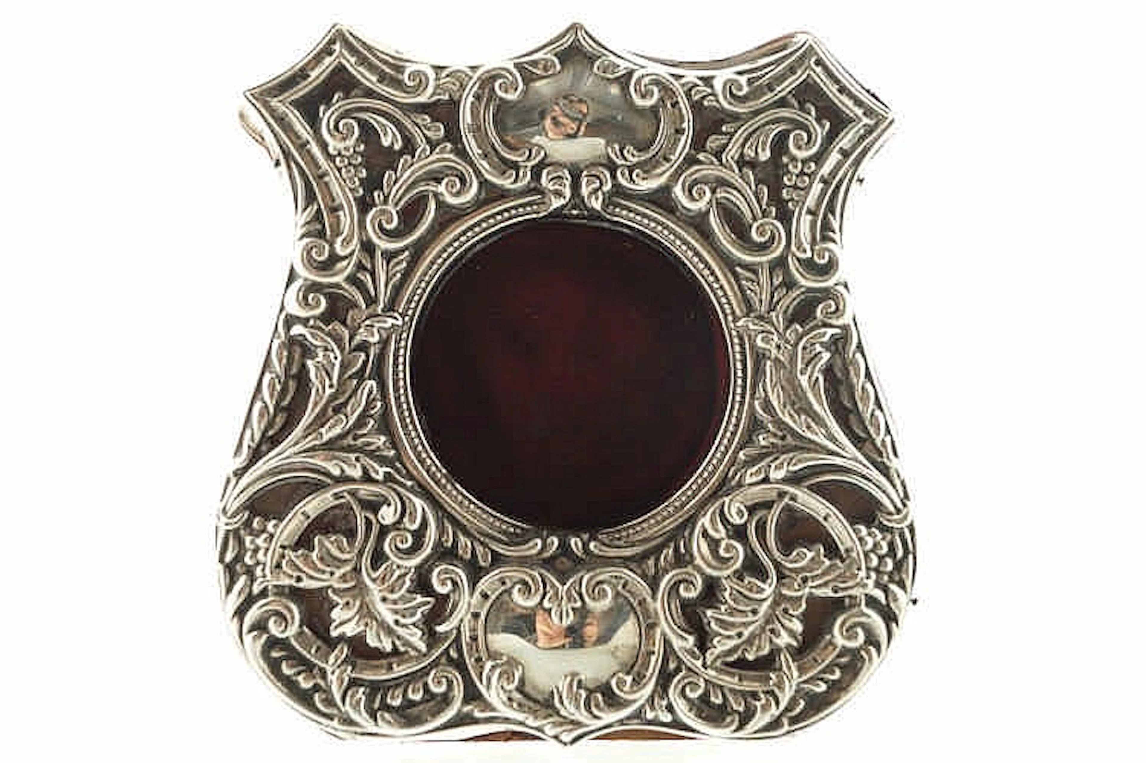 Edwardian sterling silver pocket watch stand