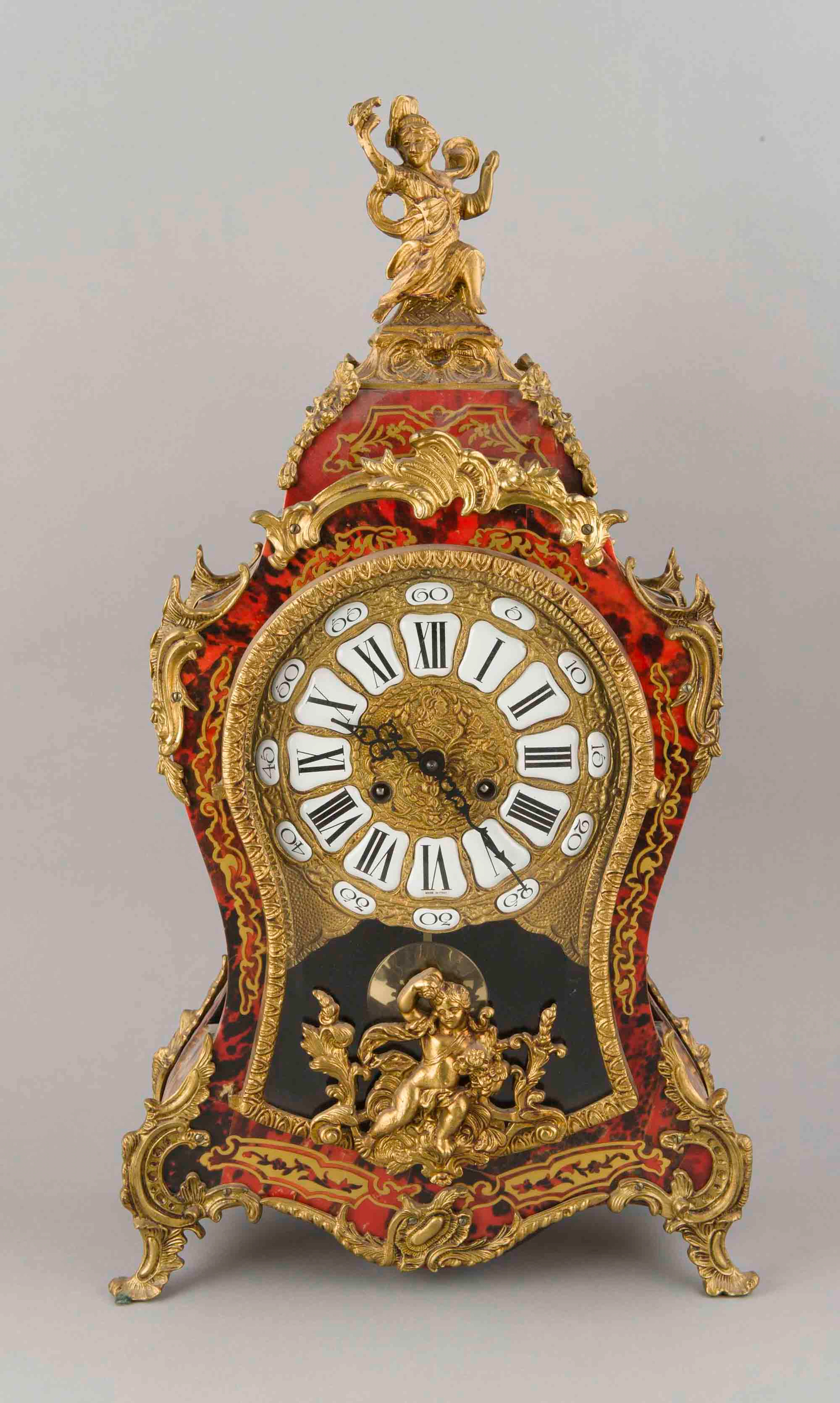 Dekorative Boulle Uhr, nach antikem Vorbild, 20