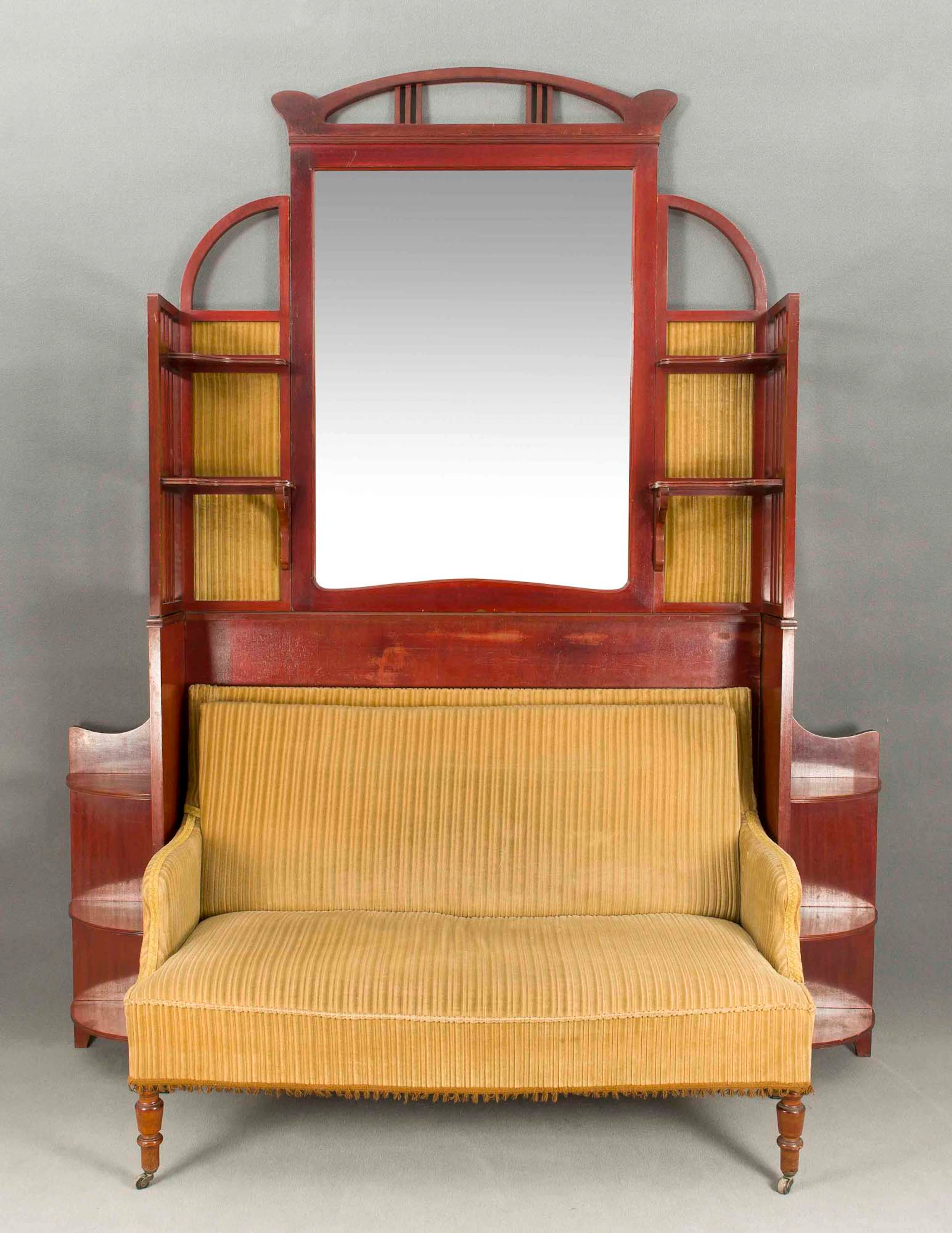 Dekoratives Jugendstil-Sitzgruppenensemble
