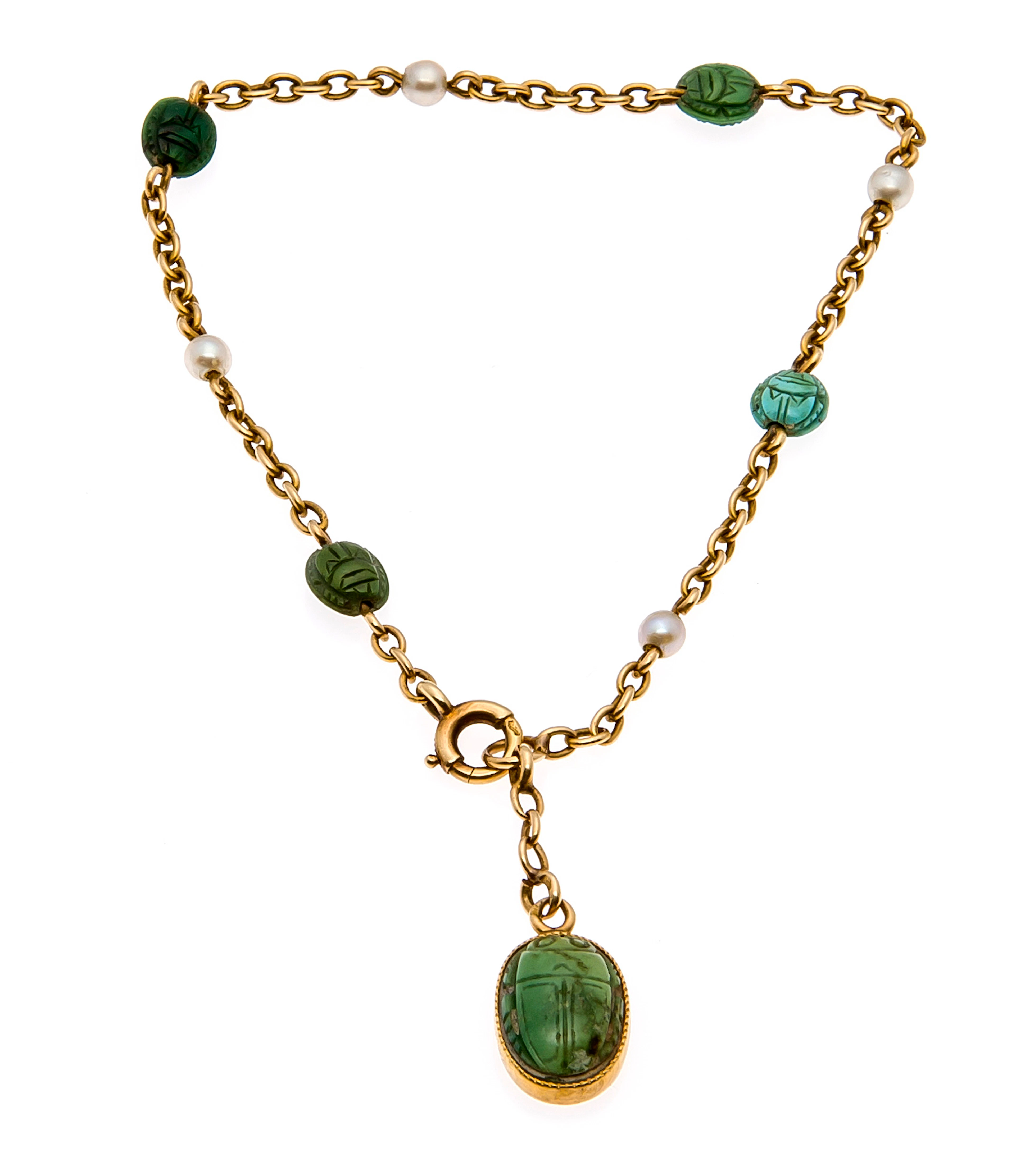 Malachit-Naturperlen-Armband