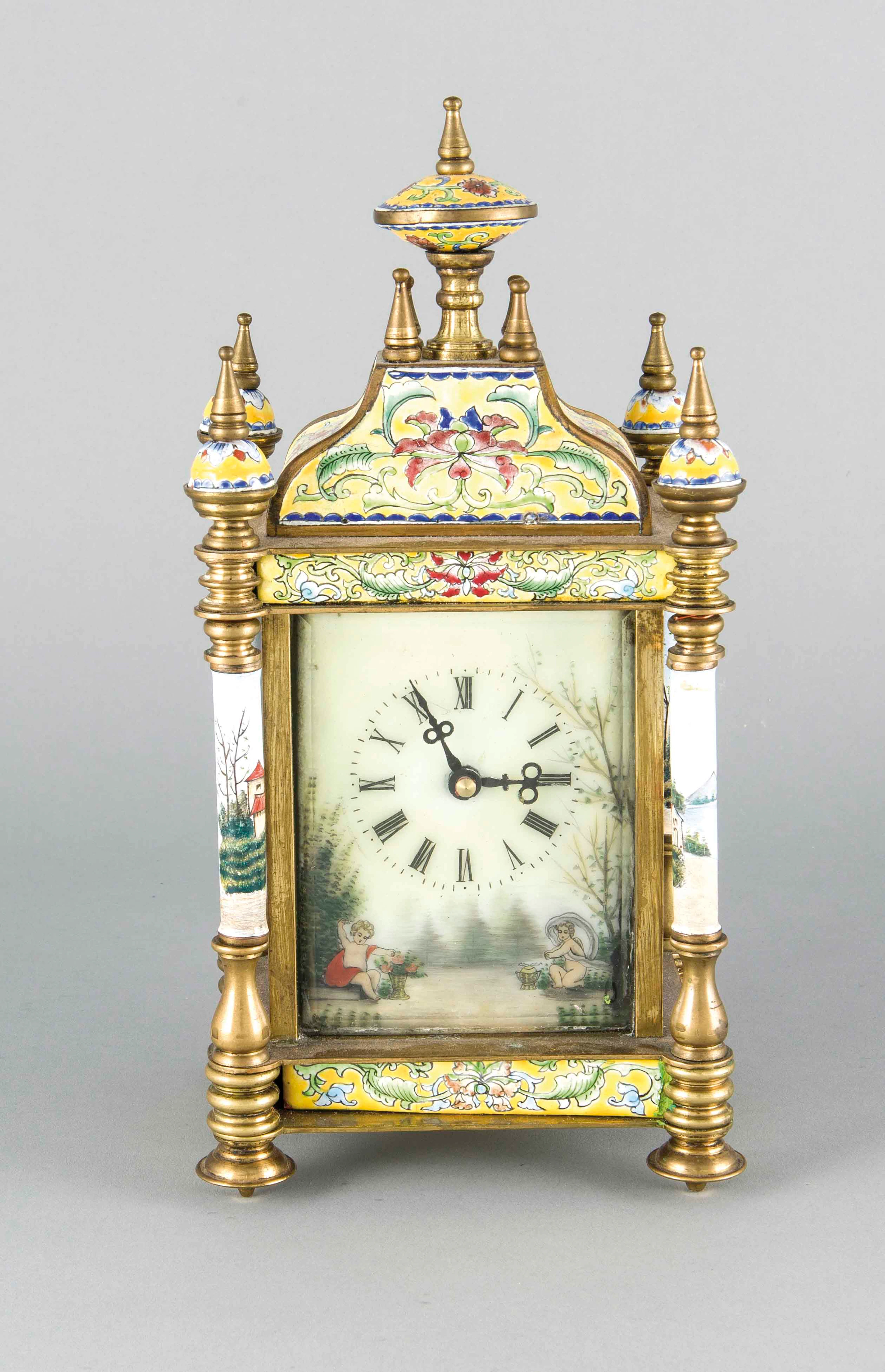 Asiatische Emaille-Uhr, Mitte 20