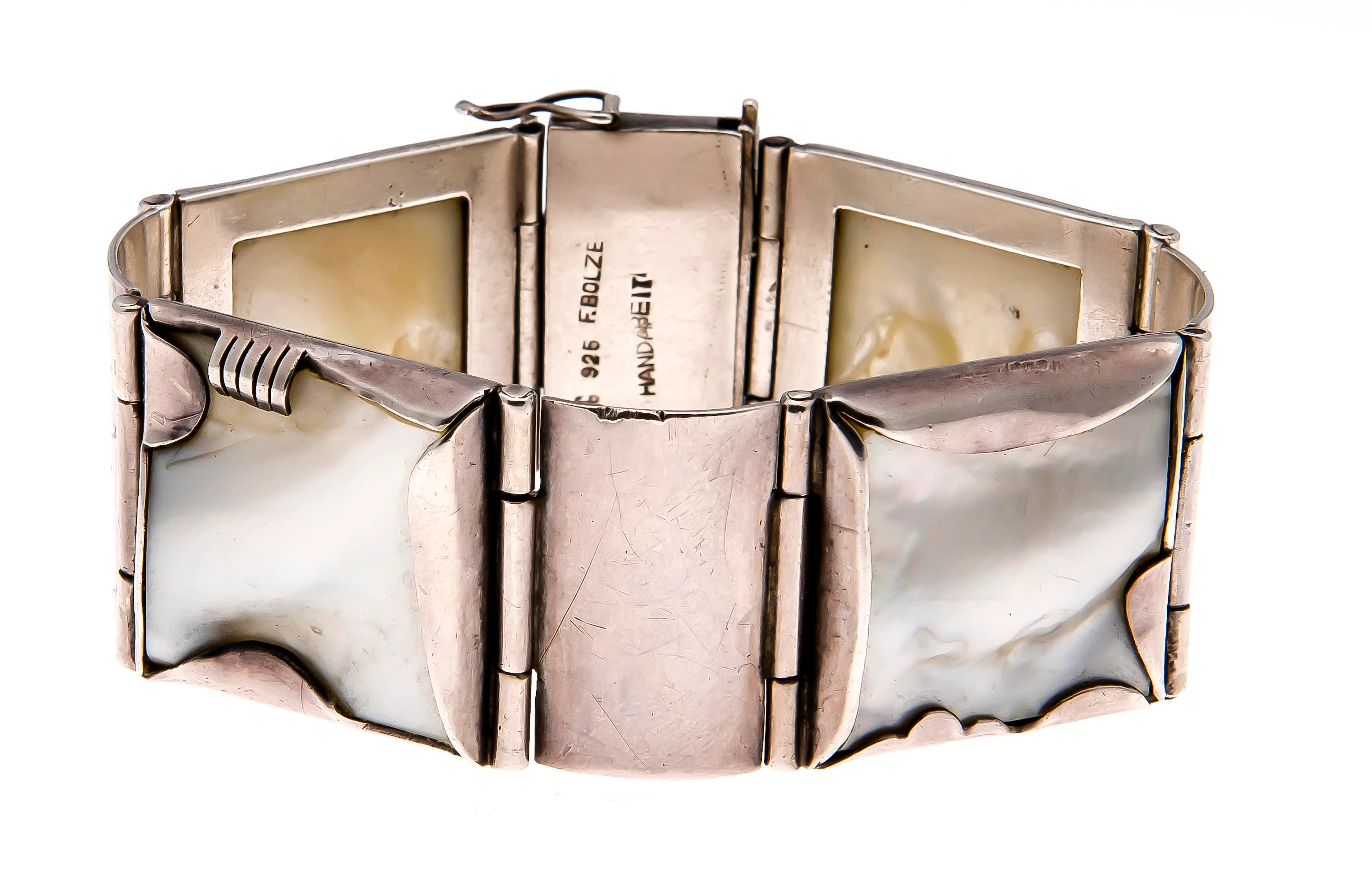 F. Bolze Perlmutt-Armband