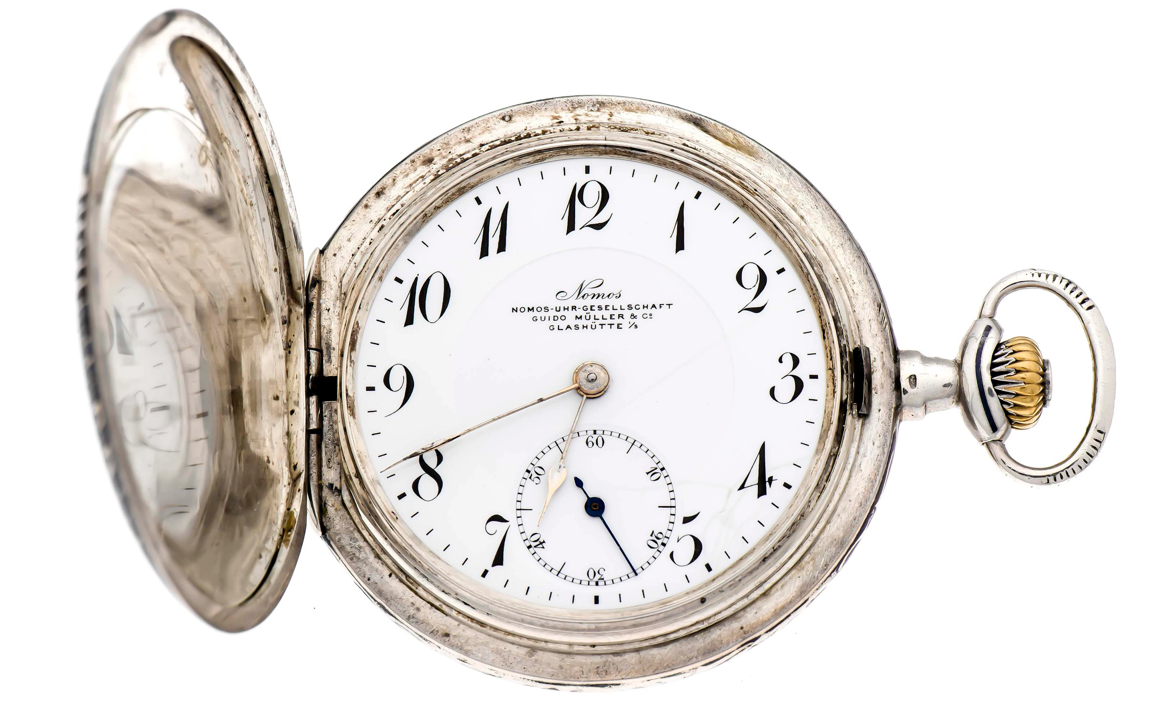 NOMOS Herrensprungdeckeltaschenuhr