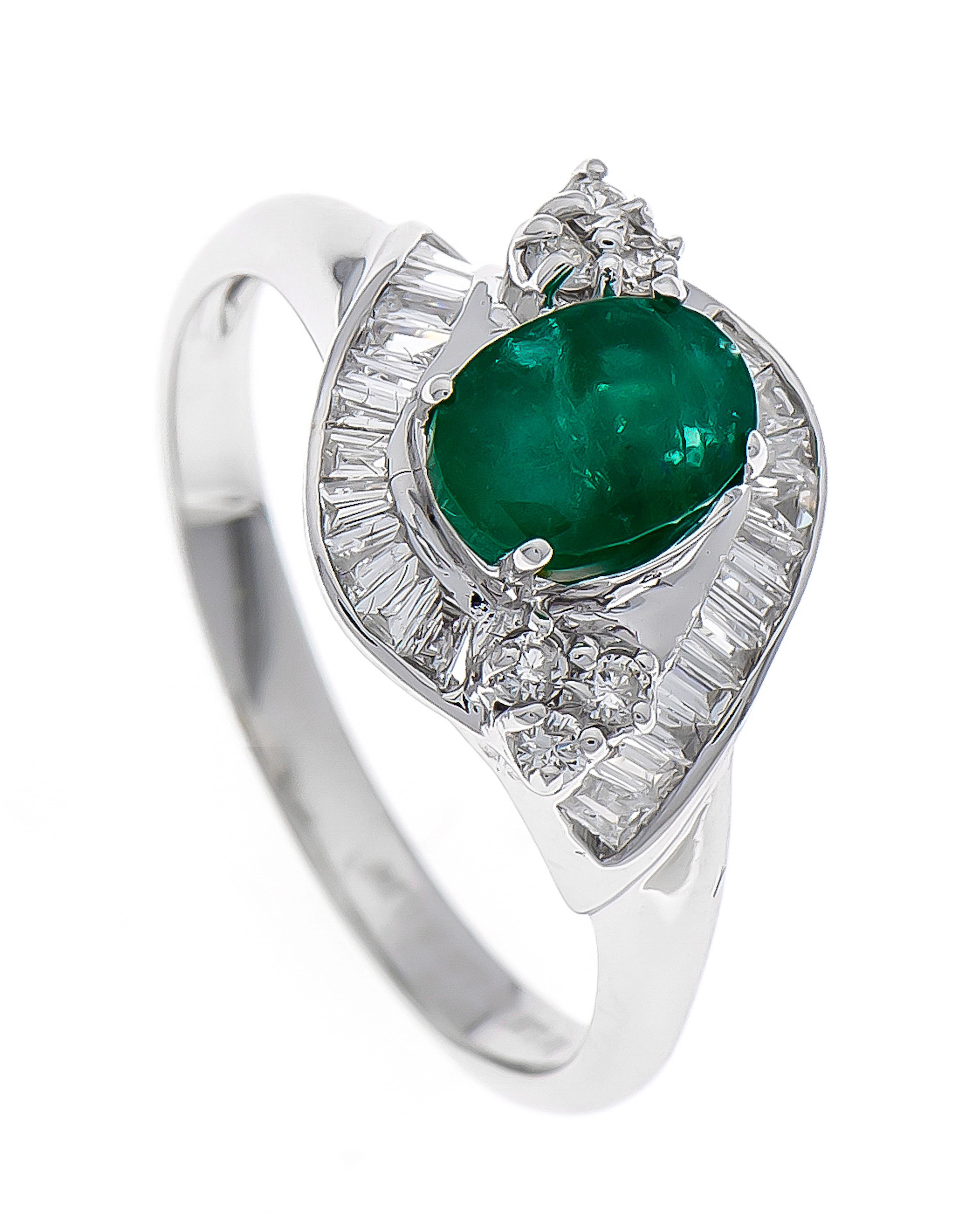 Smaragd-Brillant-Ring
