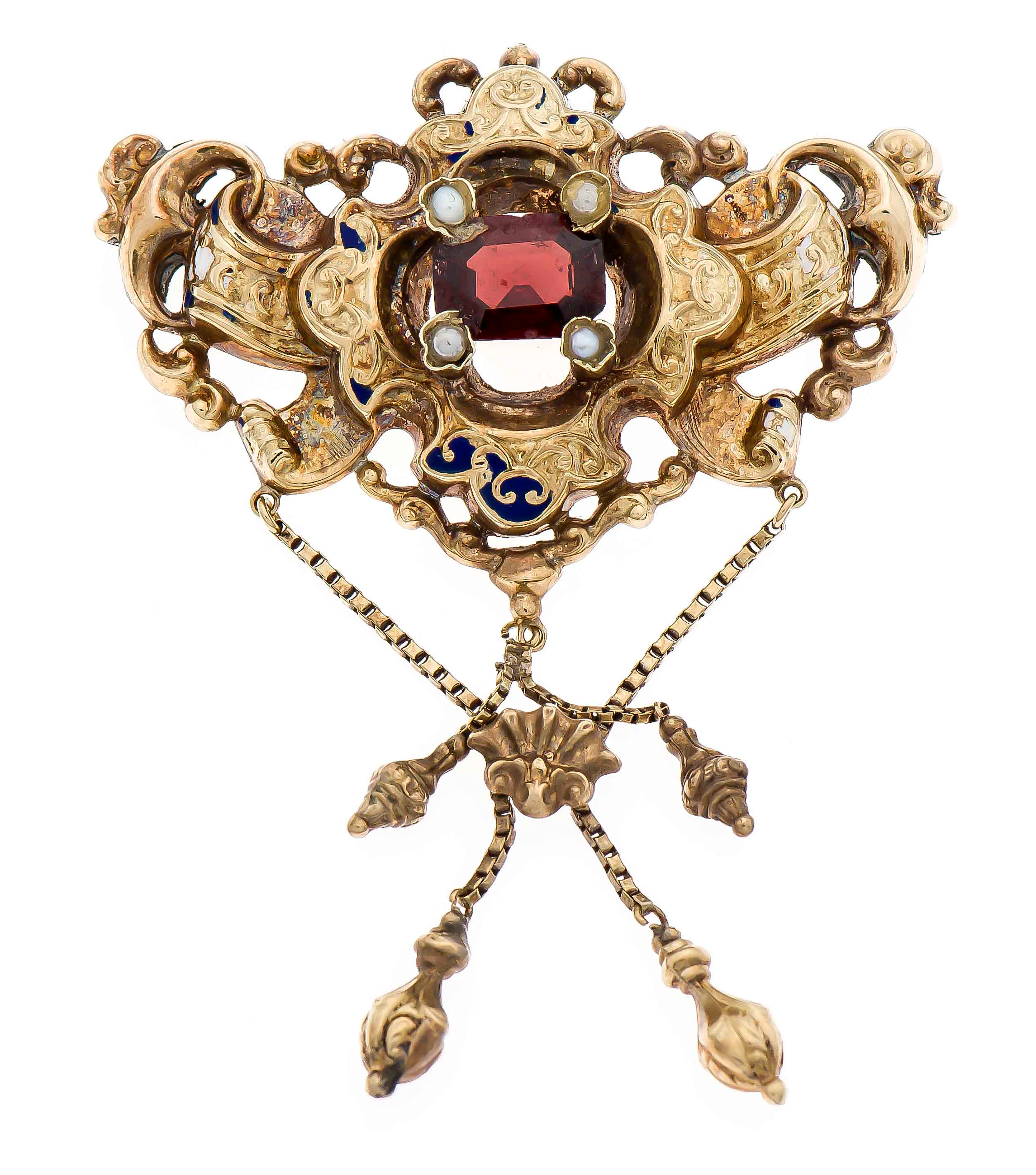 Schaumgold-Brosche
