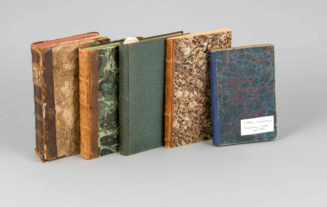 Konvolut von vier Manuskripten des 19