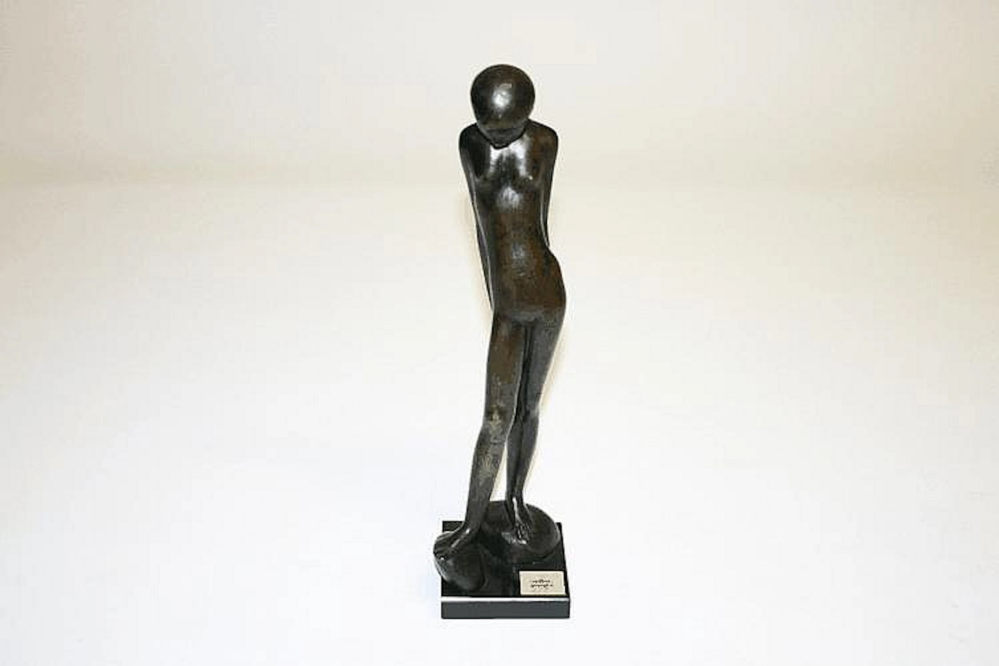 Jiri Krystufek Bronze Study of a Young Girl on