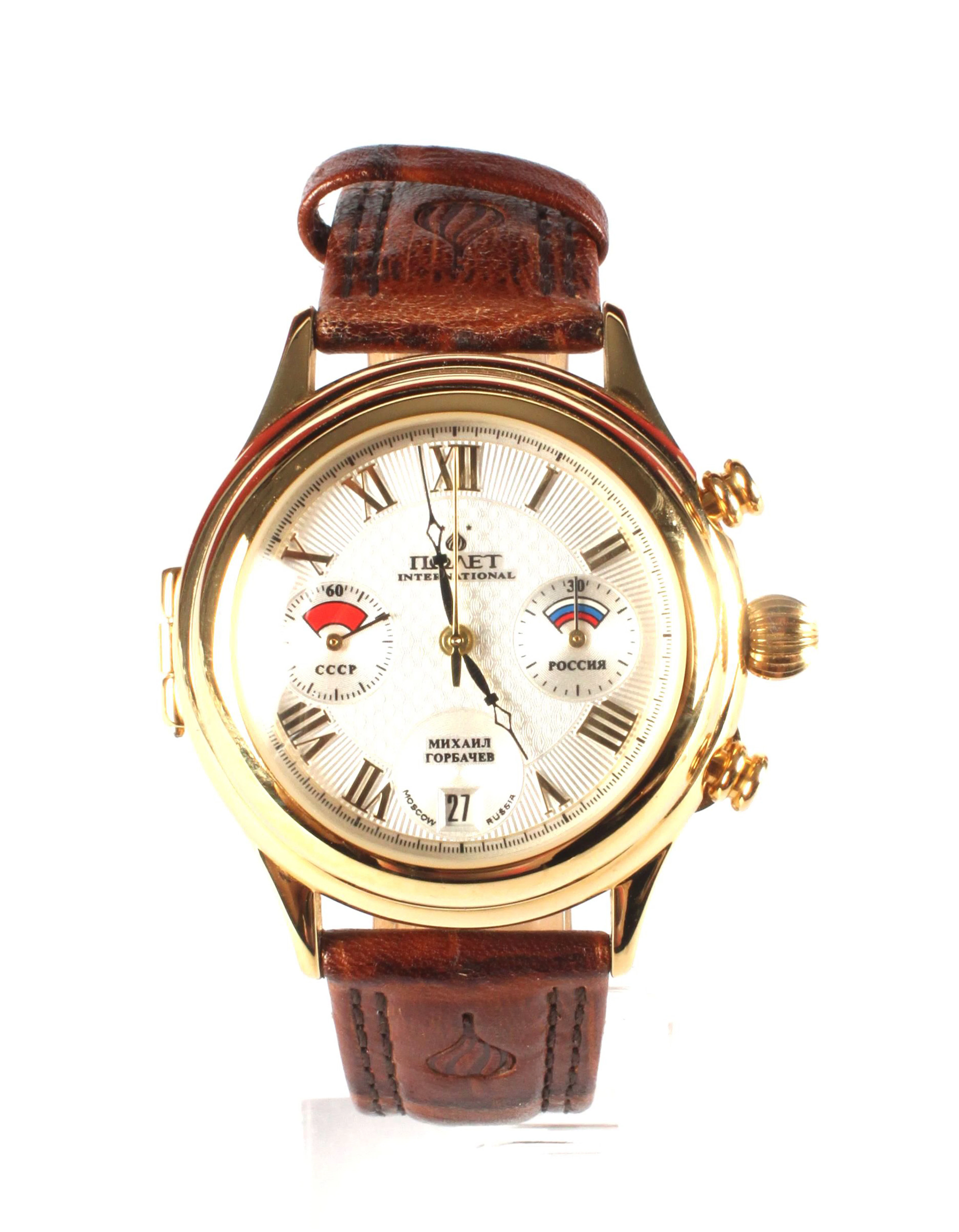 Poljot@, Michael Gorbatchov, Ed. limitée 259/1000. montre chronographe