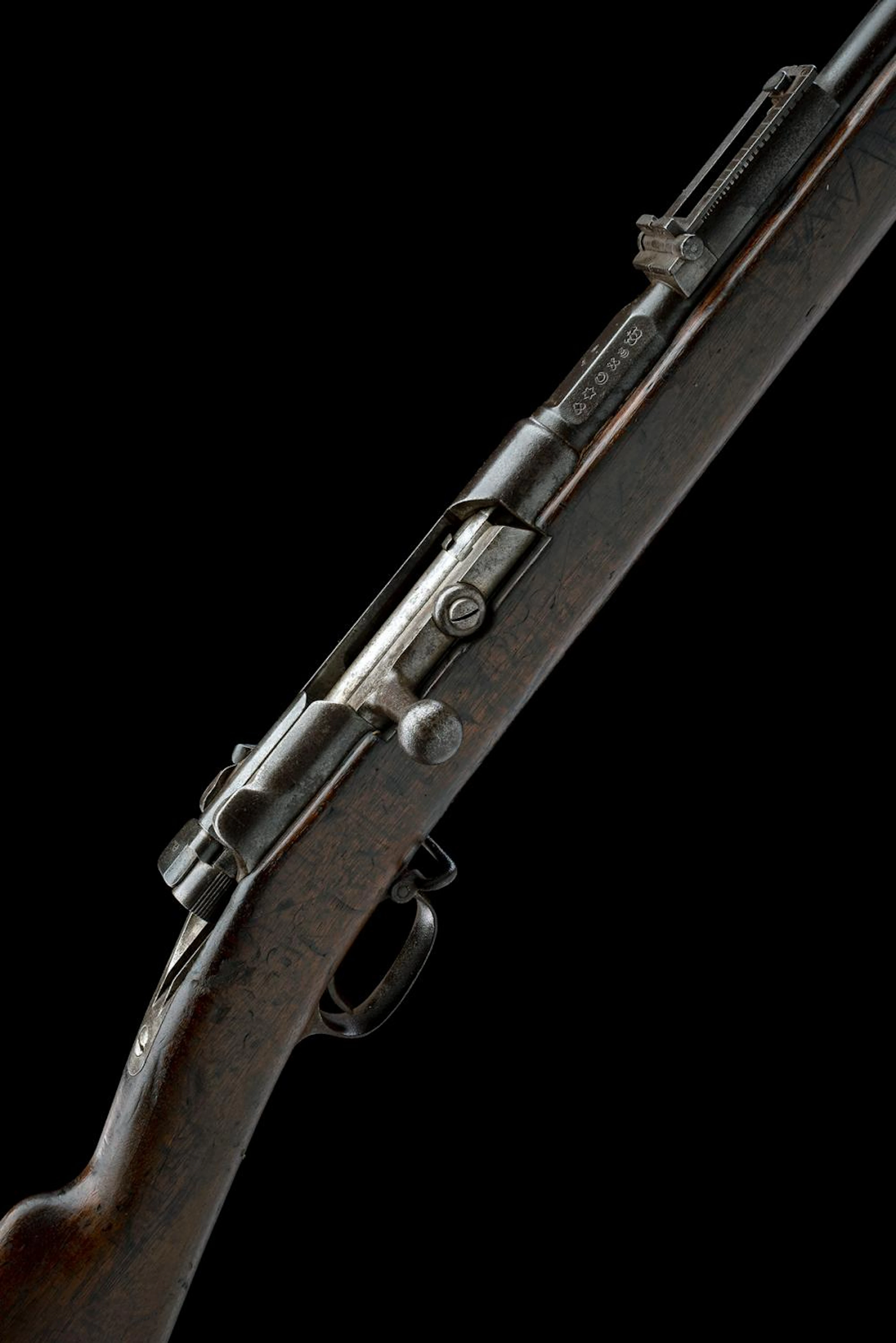 MAUSER, GERMANY A 9.5x60R (TURKISH) BOLT ACTION REPEATING RIFLE