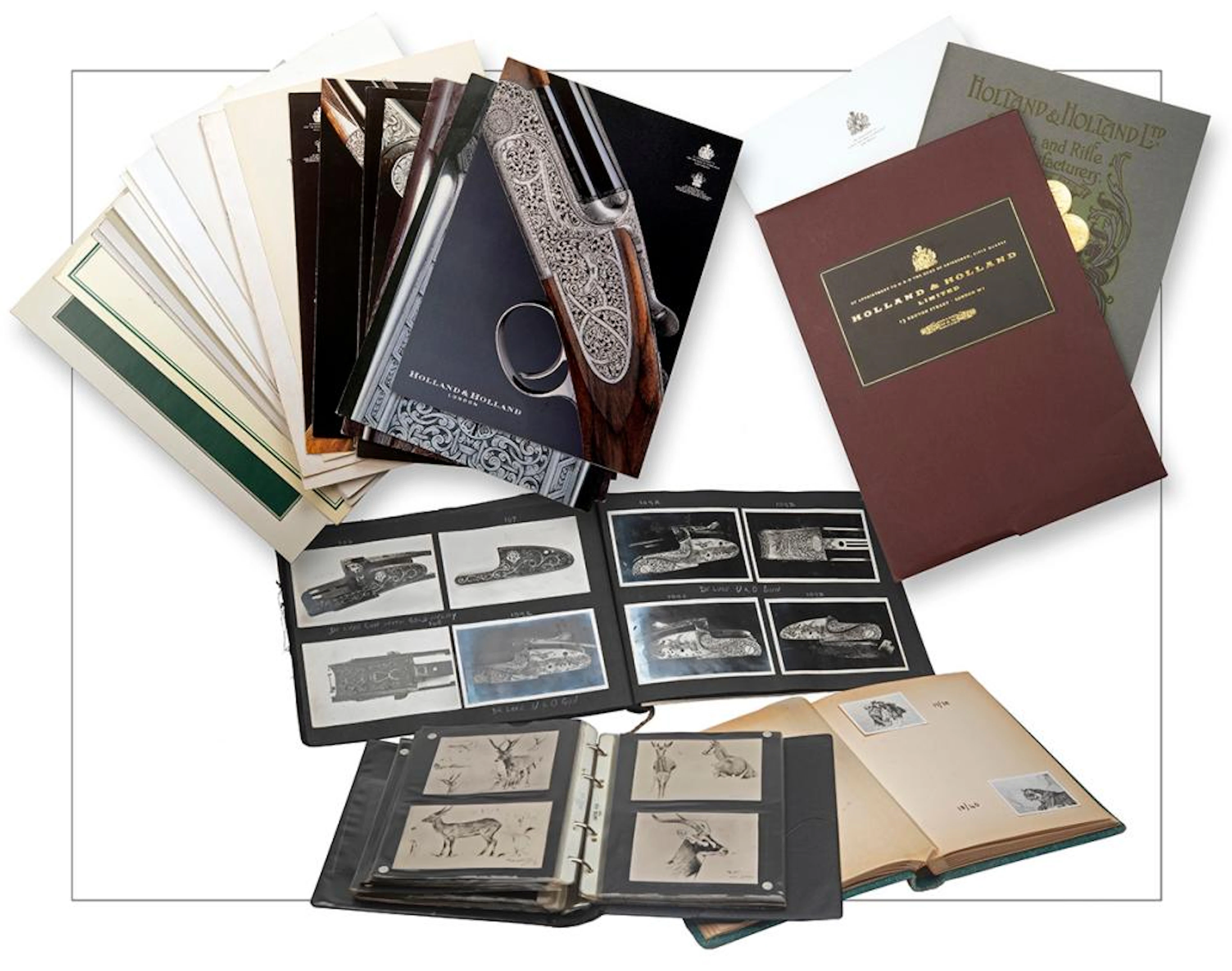 AN INTERESTING ARCHIVE OF ITEMS RELATING TO HOLLAND & HOLLAND,