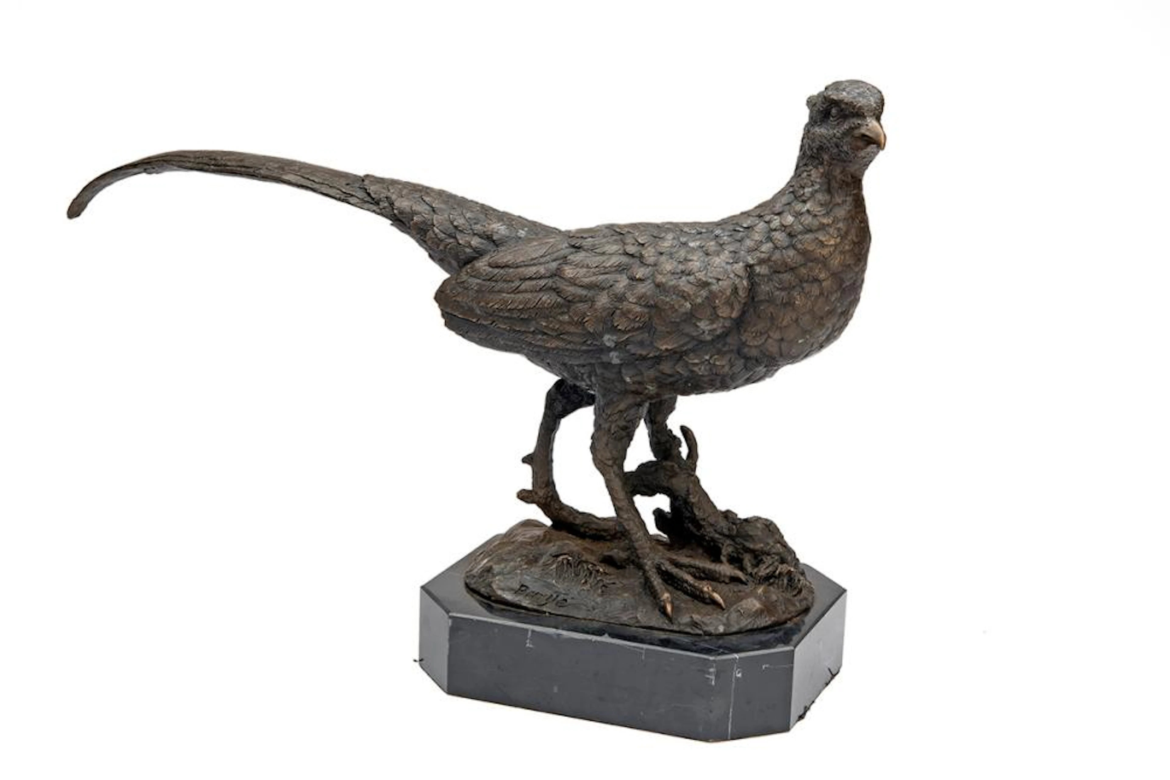 A BRONZE PHEASANT,