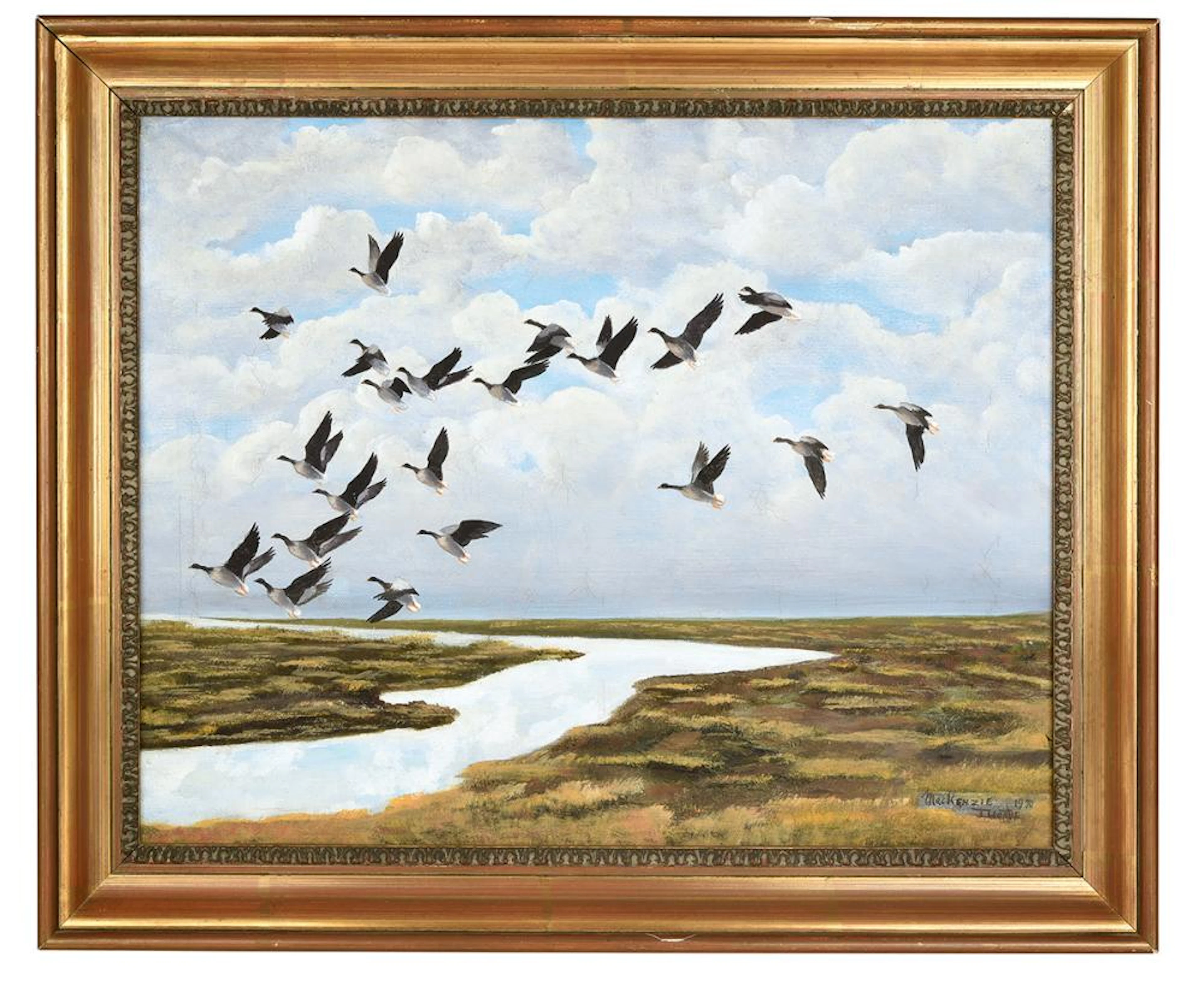 MACKENZIE THORPE AN ORIGINAL OIL ON CANVAS