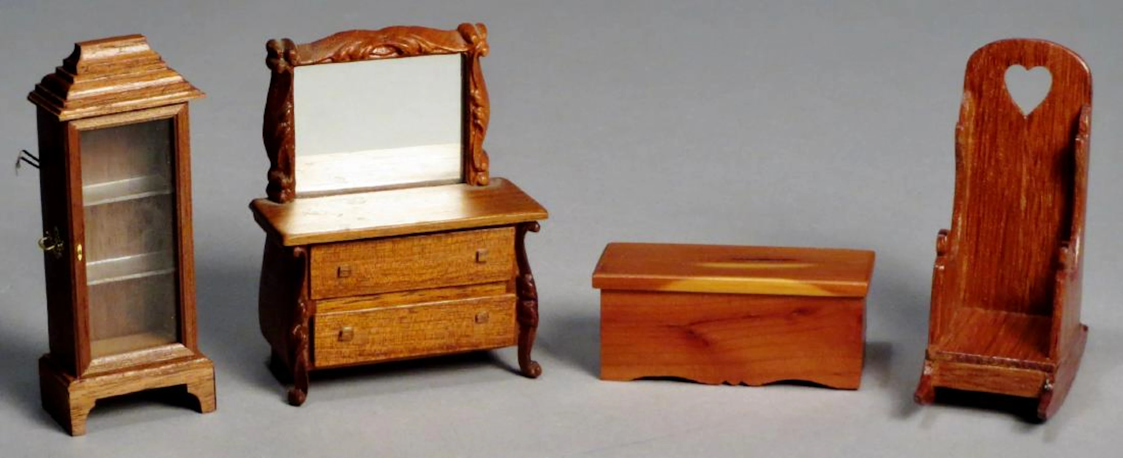 Vintage Dollhouse Miniature Furniture Artist Signed