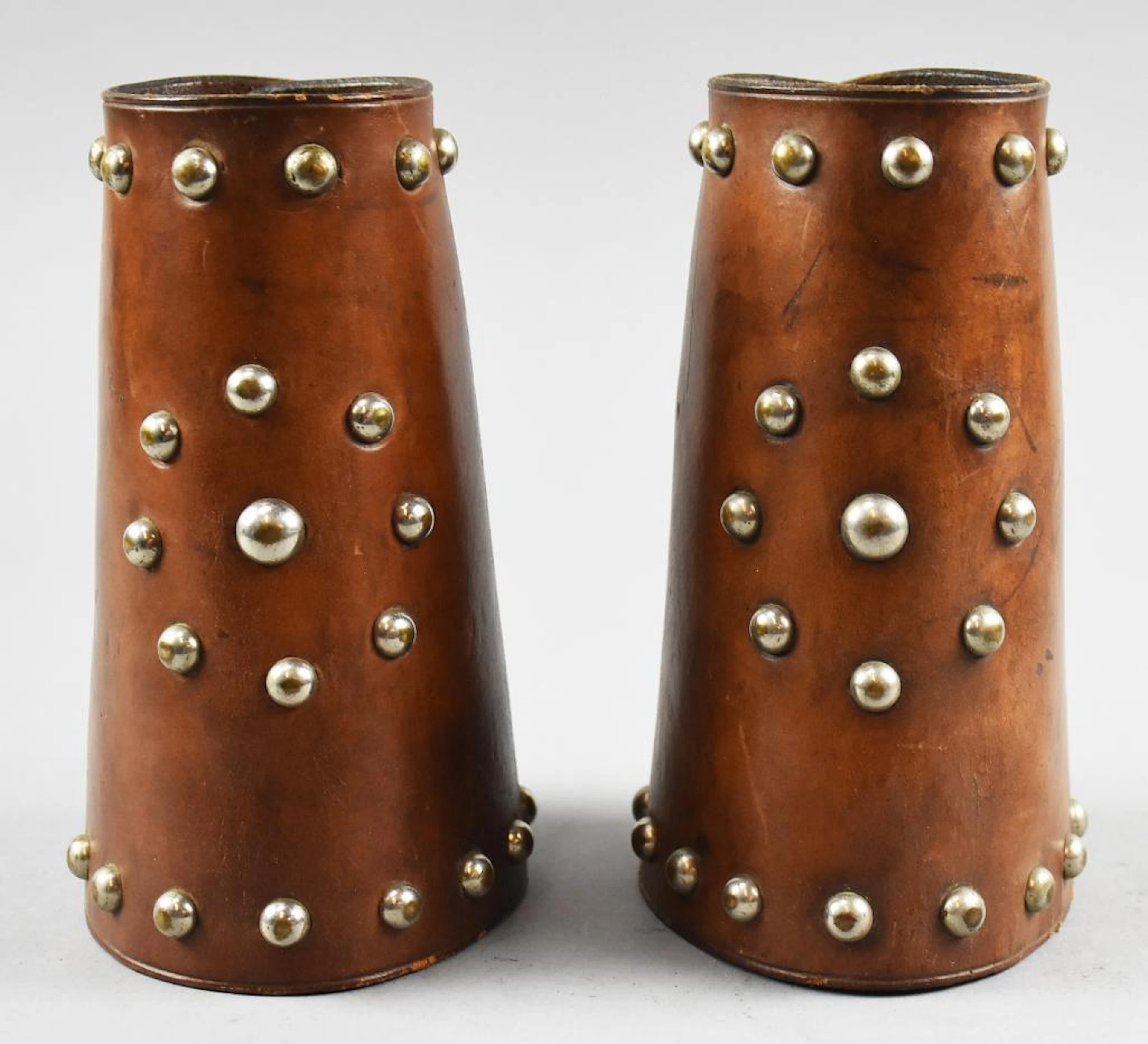 Antique Western Studded Leather Gauntlets