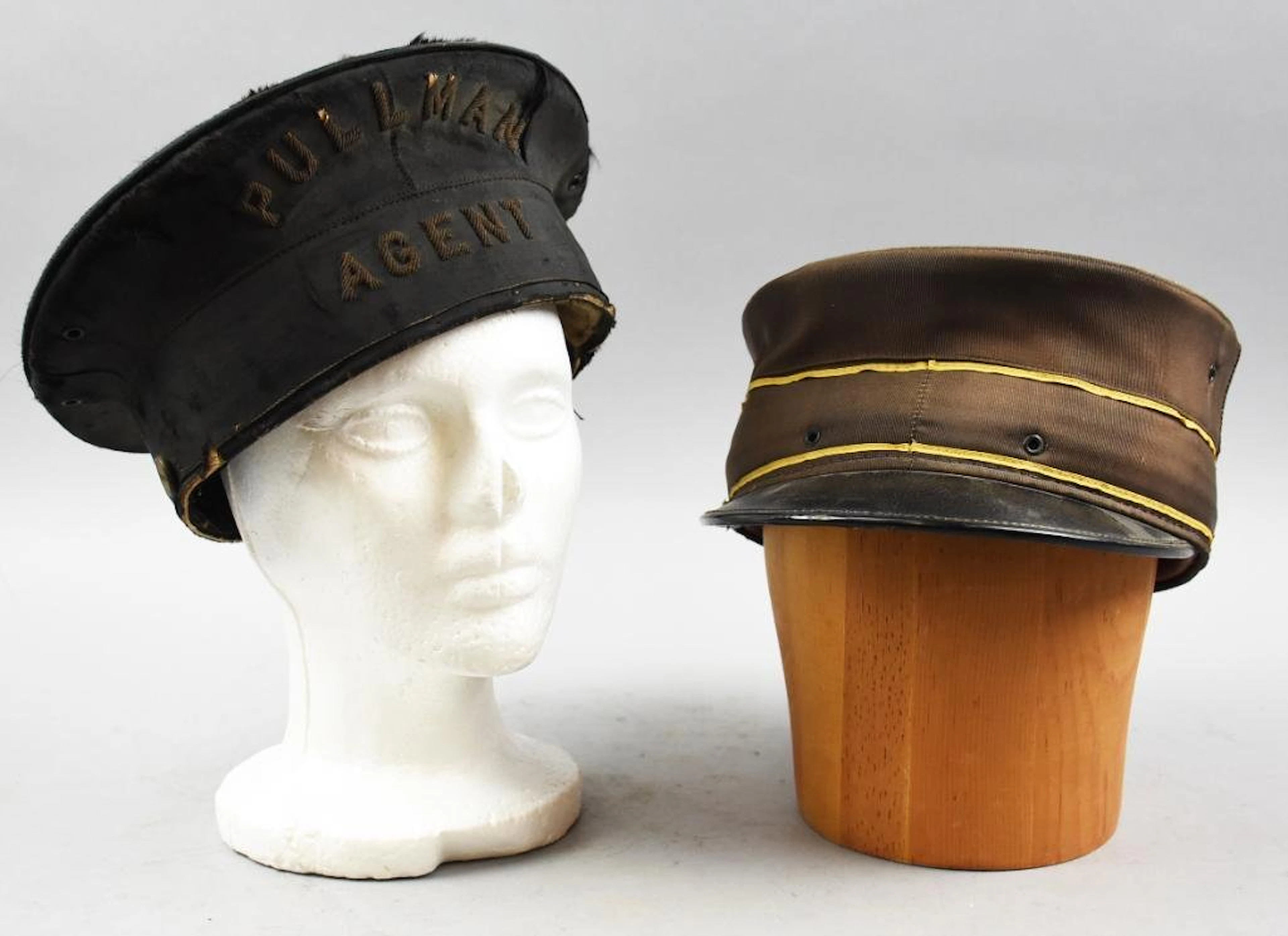 Antique Conductor/Pullman Agent Hats