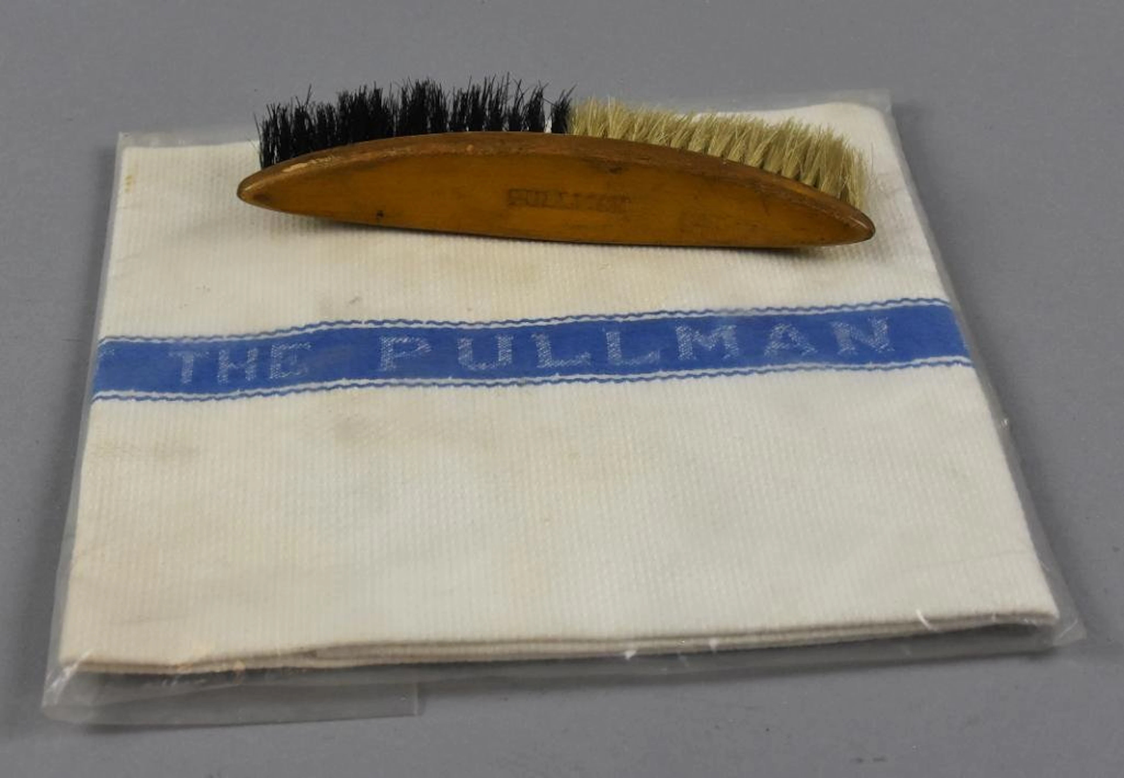 Vintage Pullman Hat Brush and Porter Towel