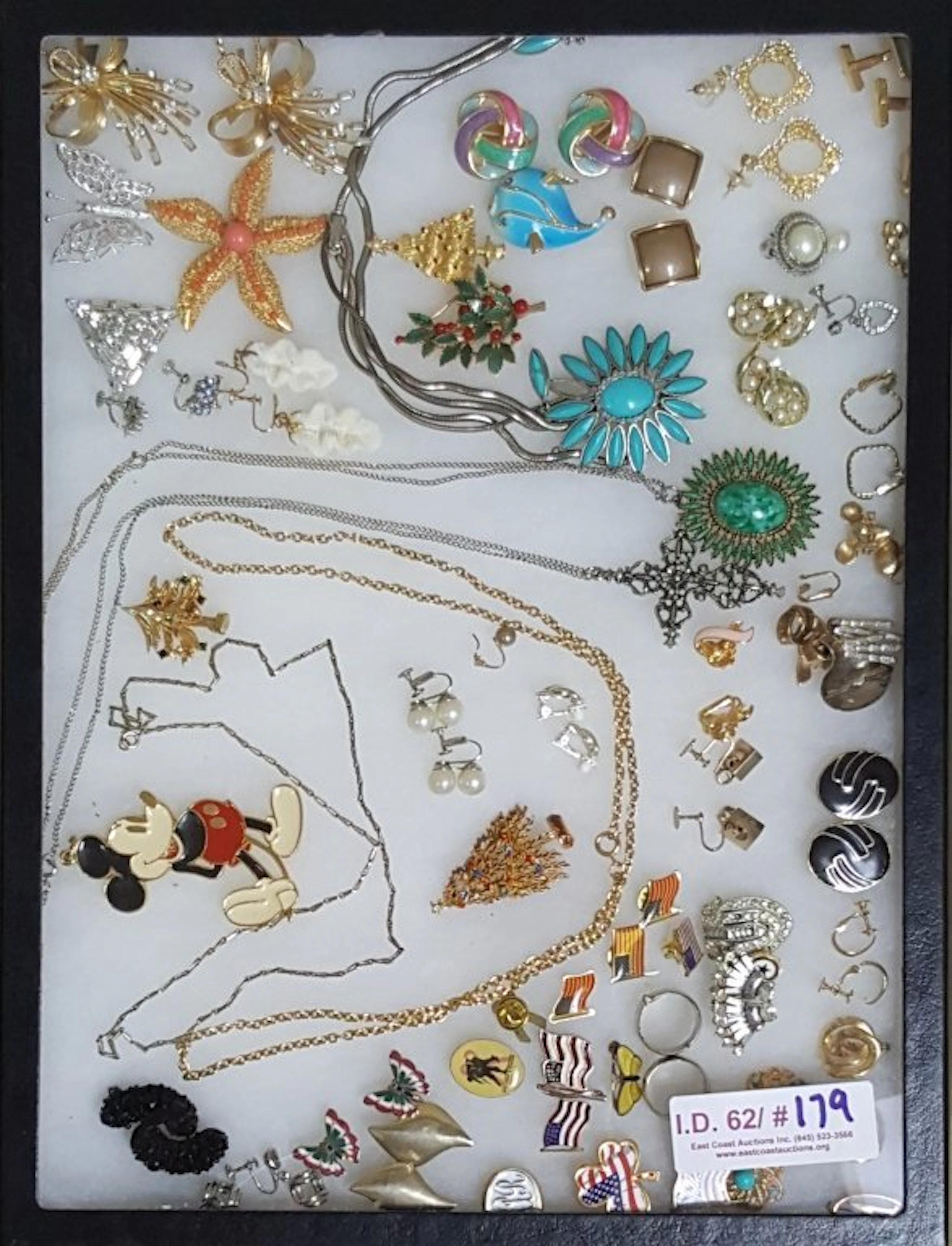 Designer Gold Tone Enameled Earrings & More