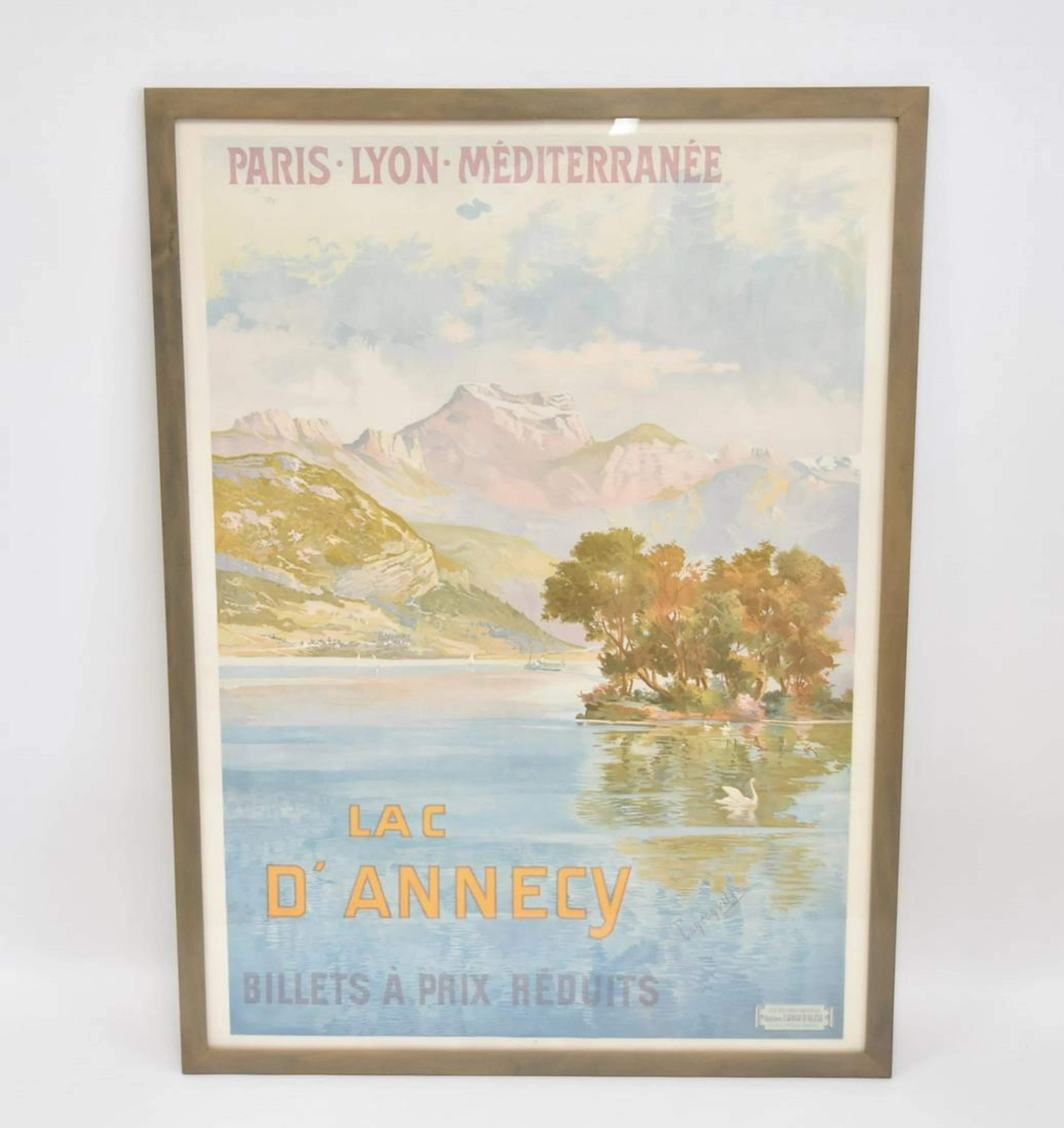 HENRI GANIER TANCONVILLE , FRENCH TRAVEL POSTER