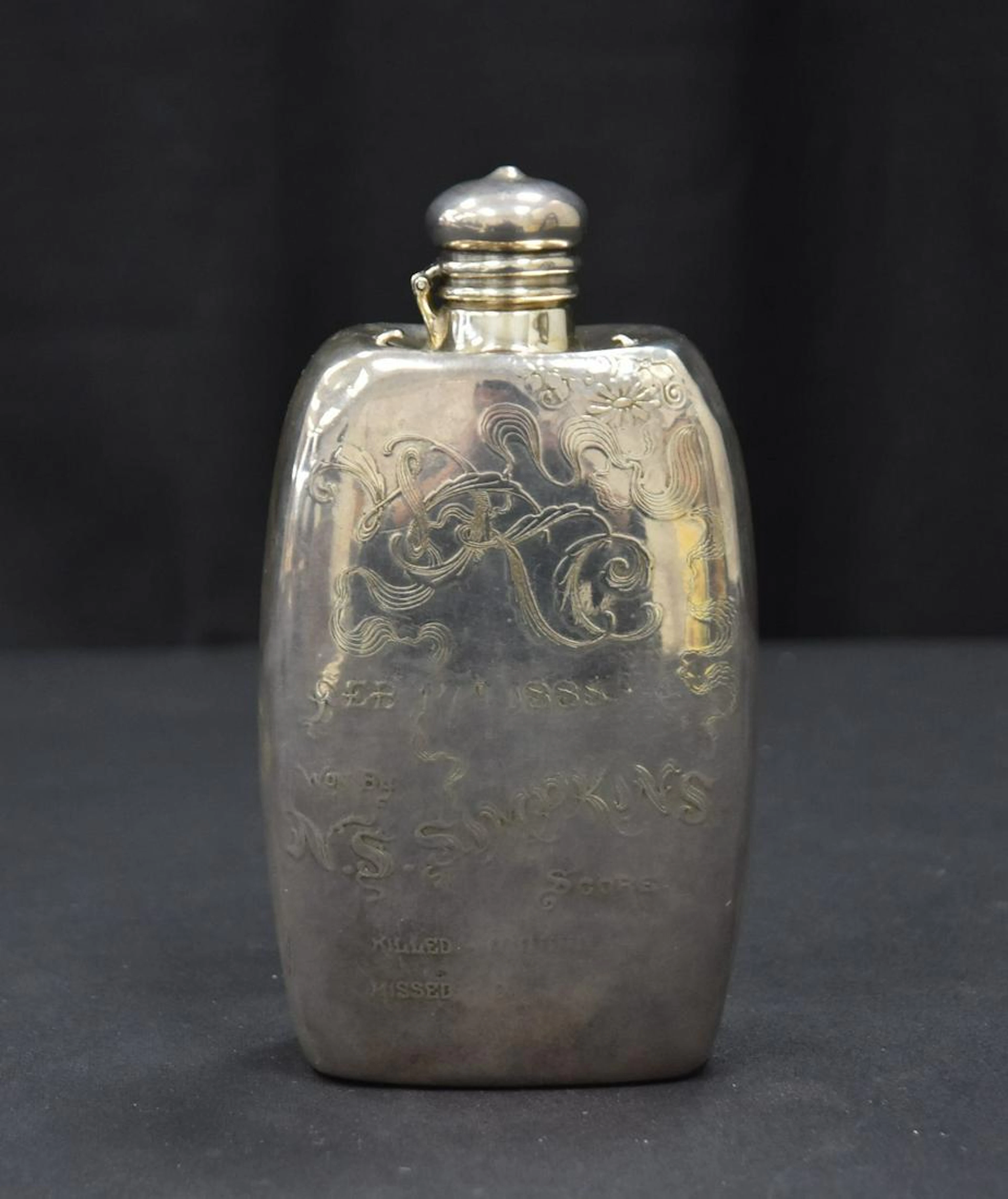 AMERICAN STERLING SILVER PRESENTATION FLASK