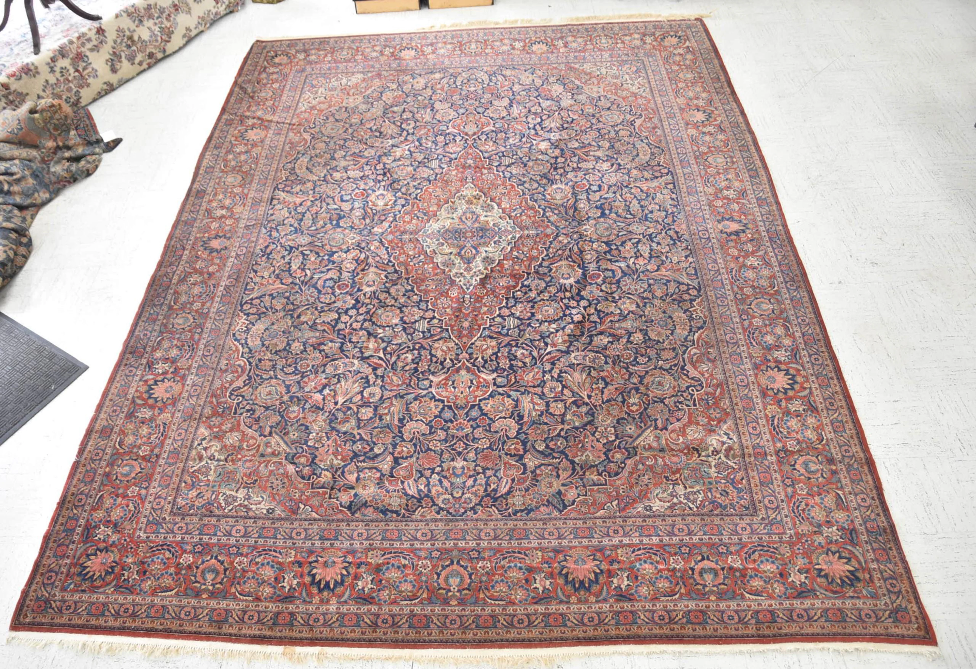 10' x 14' ANTIQUE KASHAN RUG