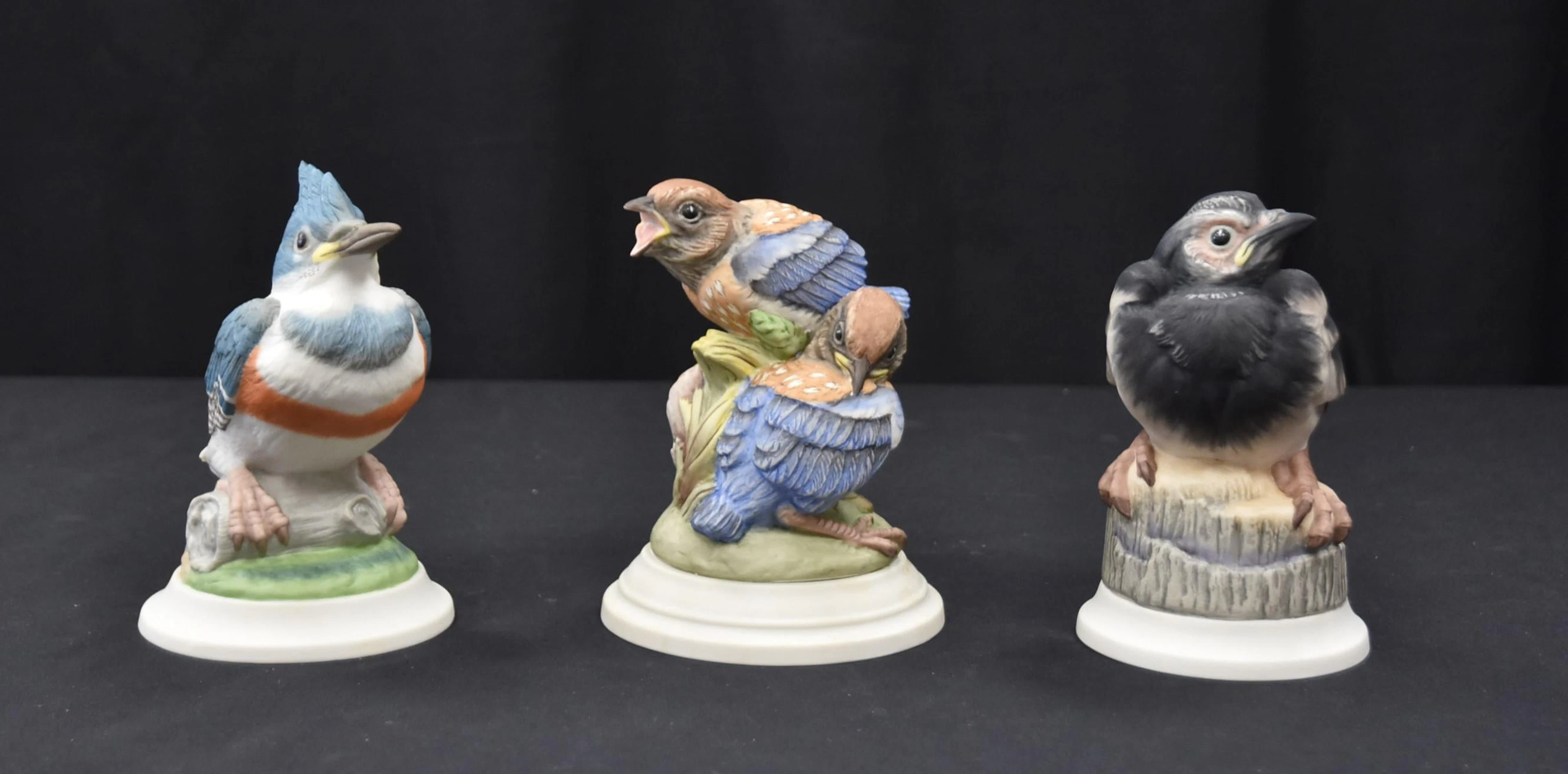 (3) BOEHM PORCELAIN BIRD SCULPTURES