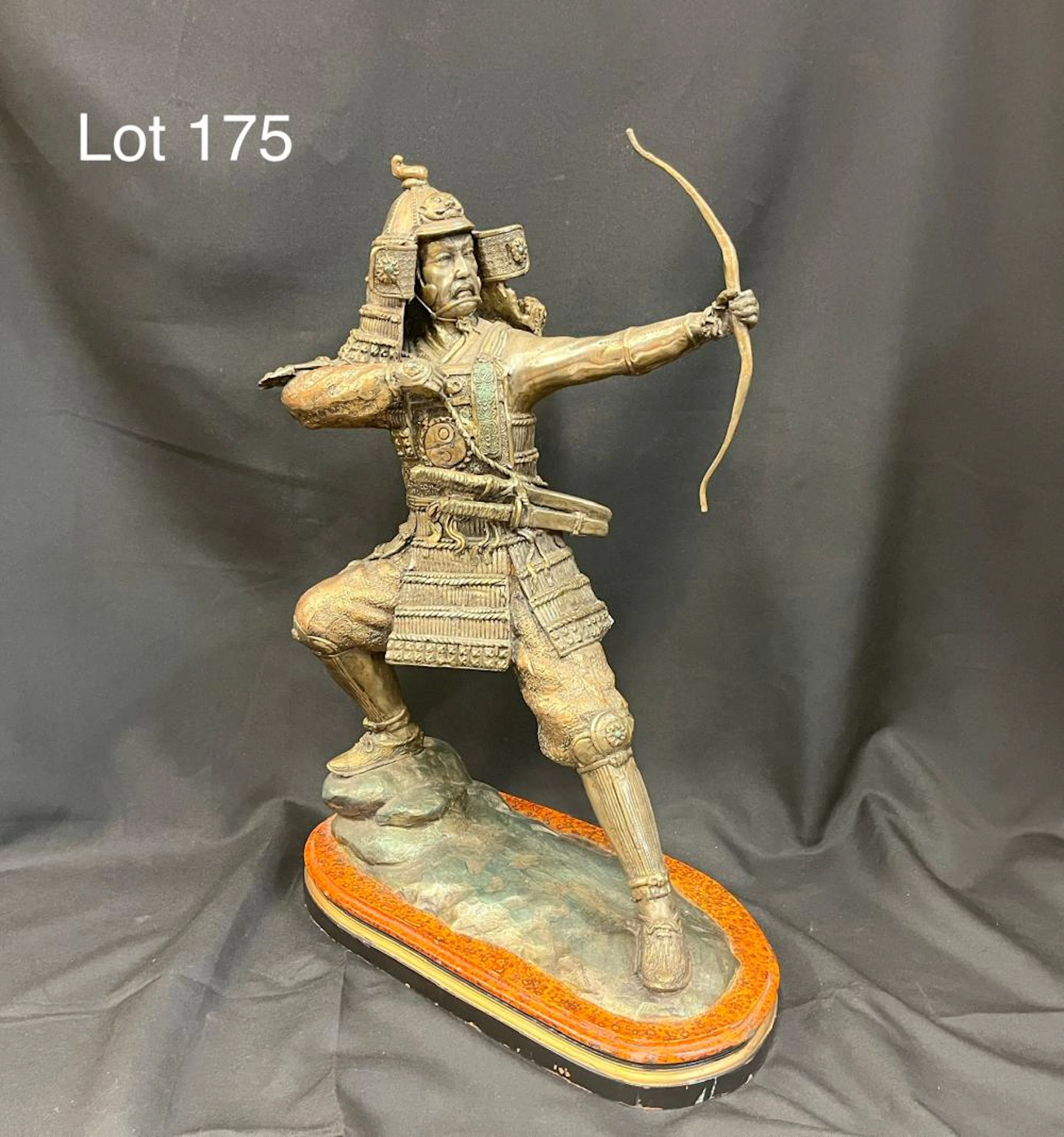 Bronze Samurai Warrior Statue