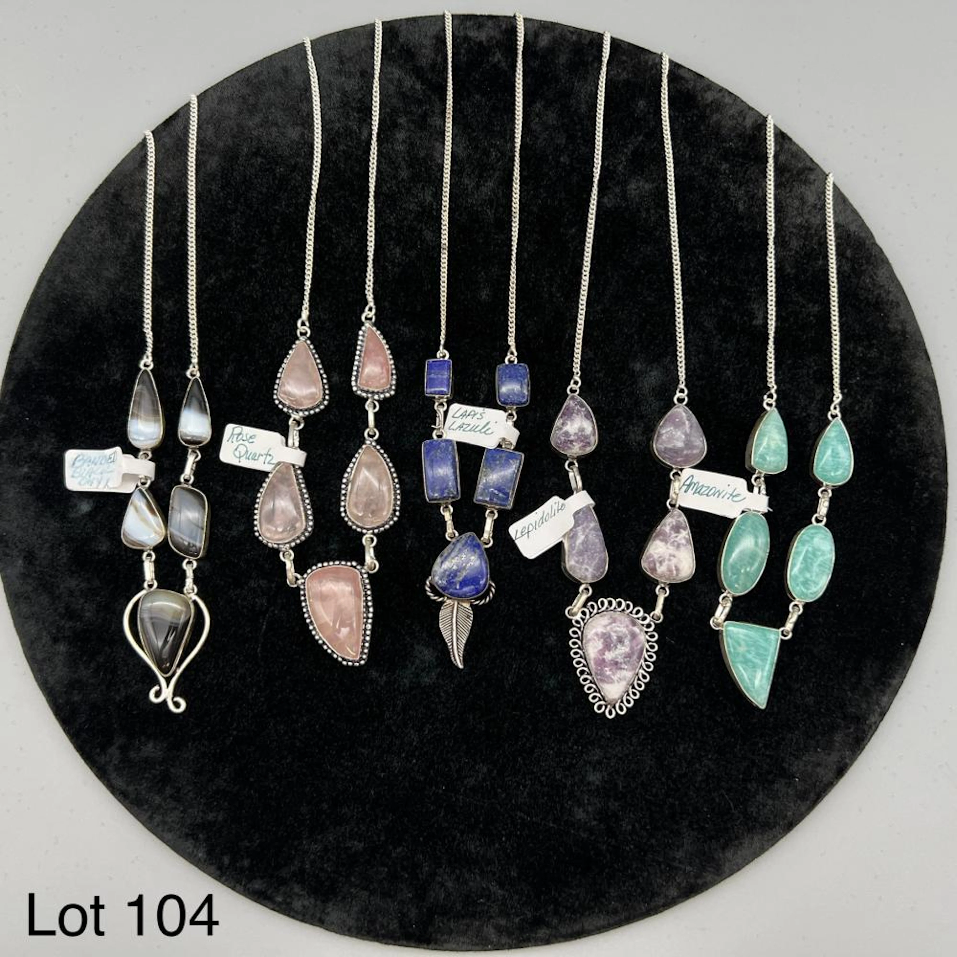 Group of Gemstone Necklaces