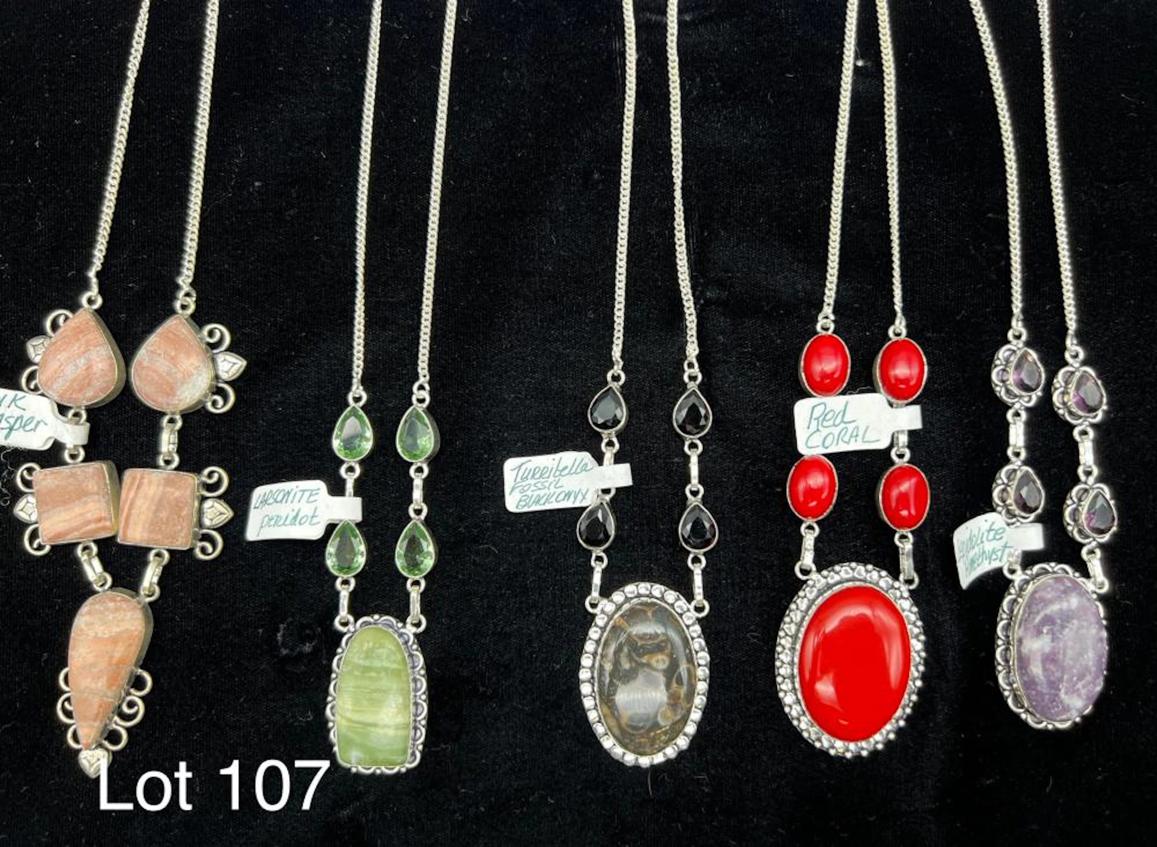 Lot of Gemstone Necklaces