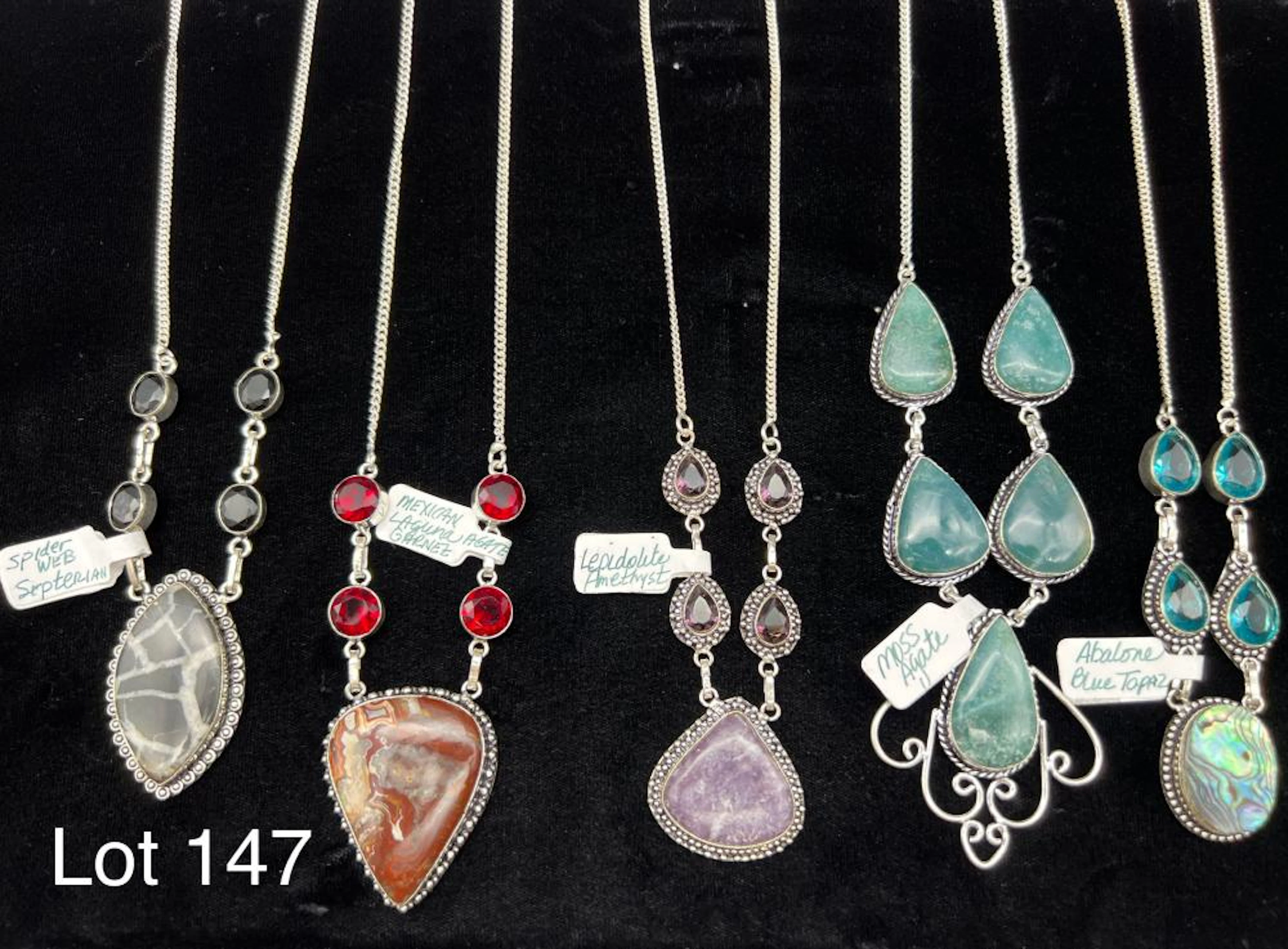 Collection of Gemstone Statement Necklaces