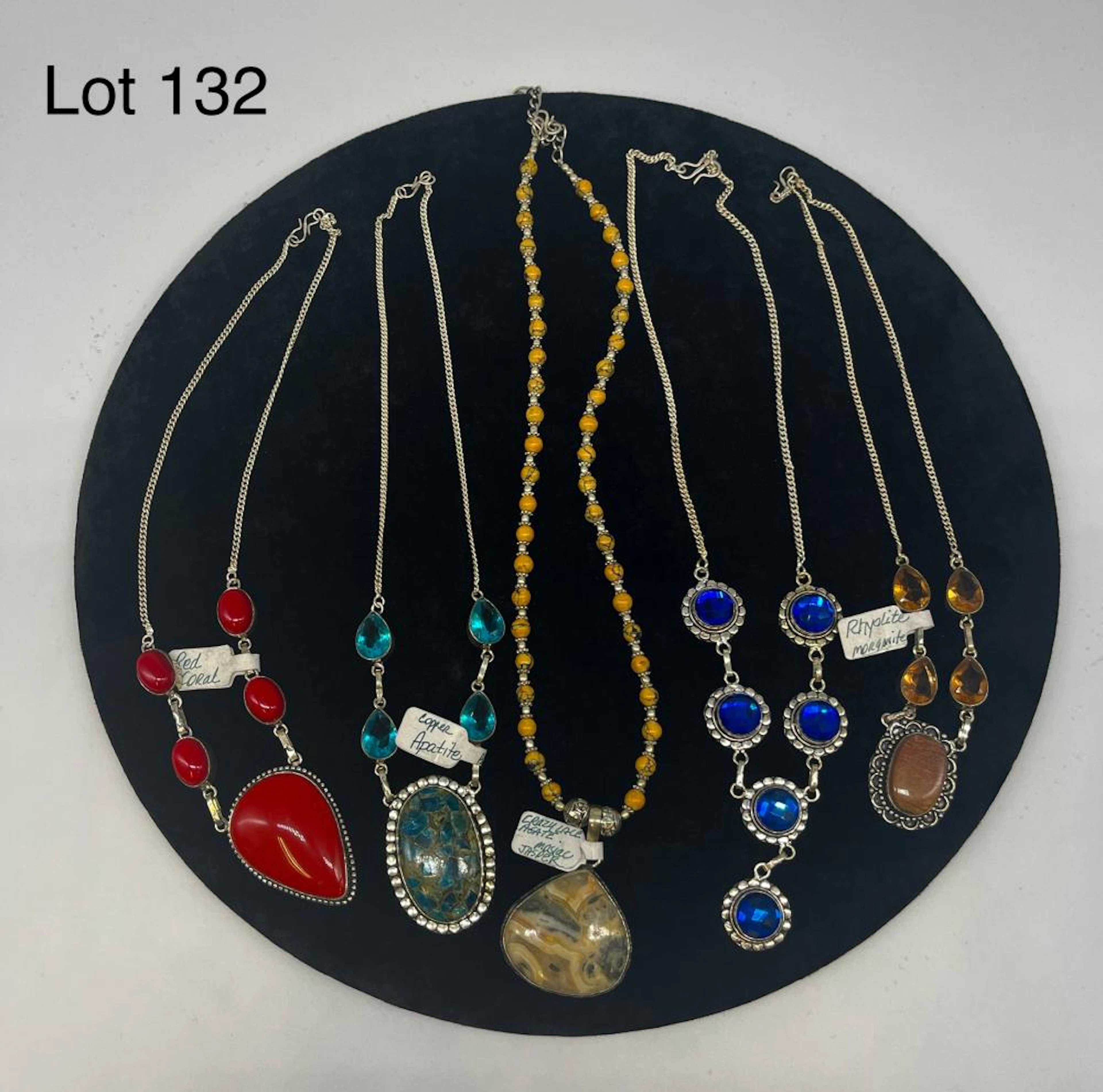 Radiant Set of Gemstone Necklaces