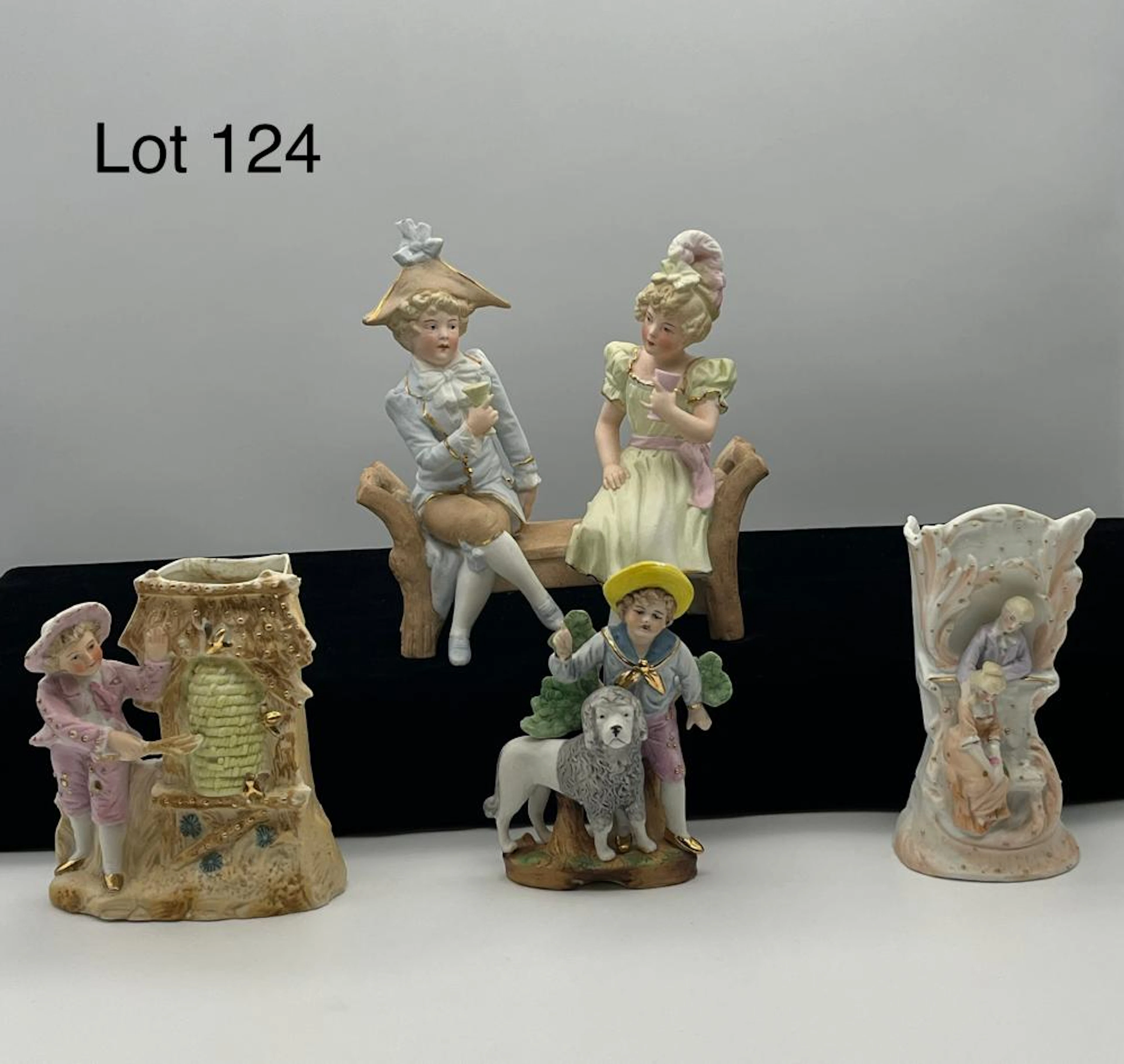 Collection of Vintage German Bisque Figurines