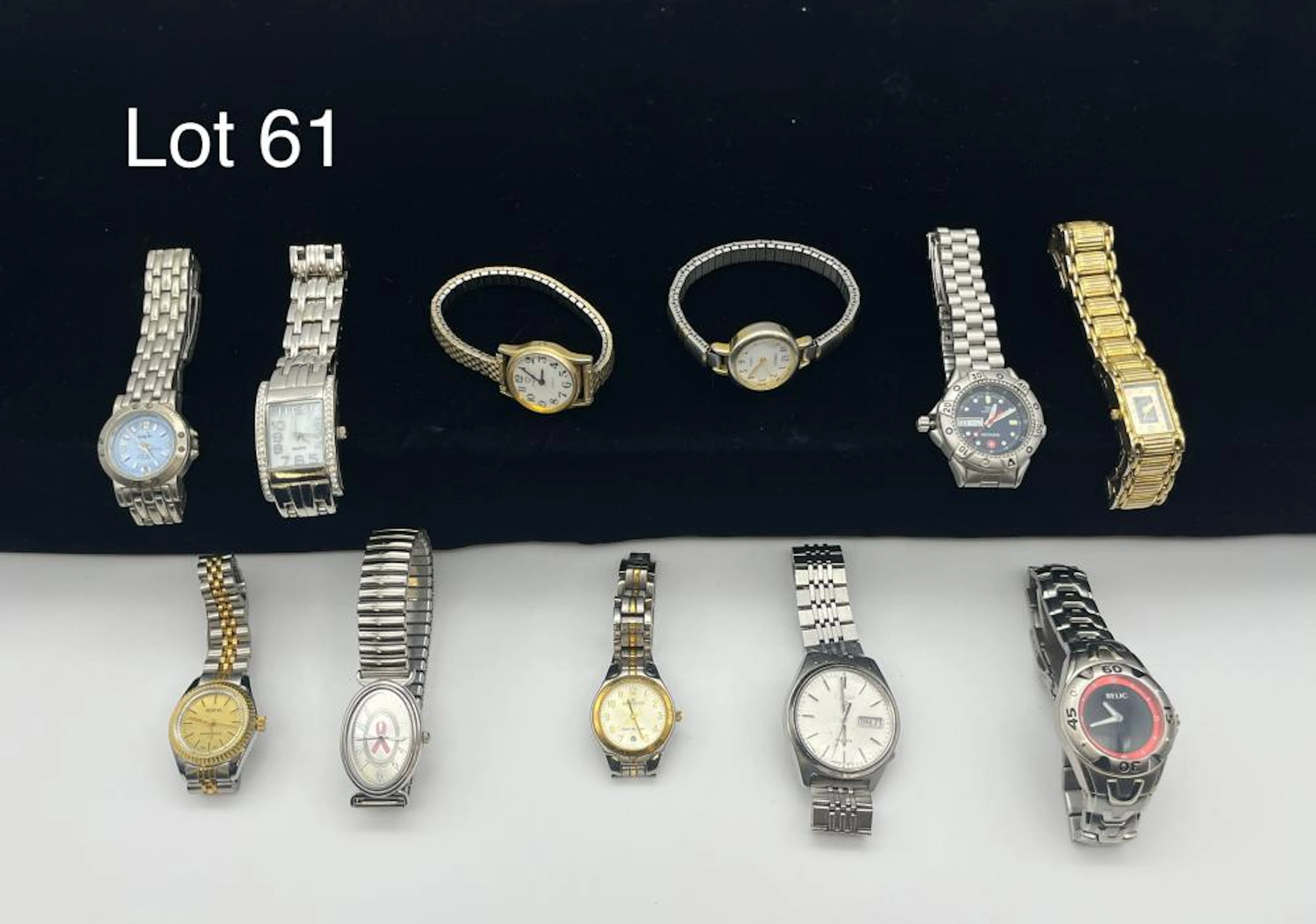 Mixed Lot of Gold and Silver Toned Wrist Watches