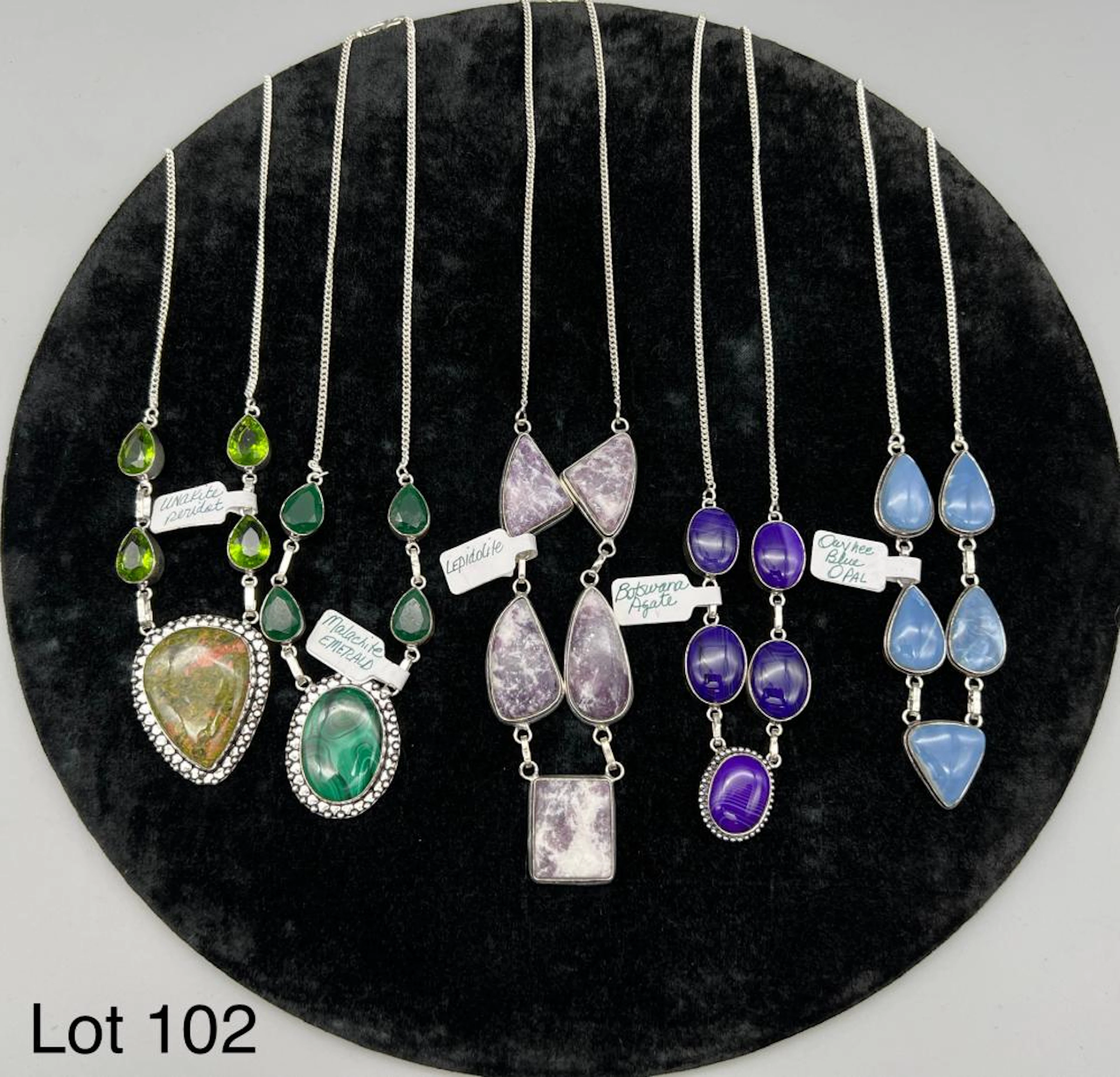 Lot of Gemstone Necklaces