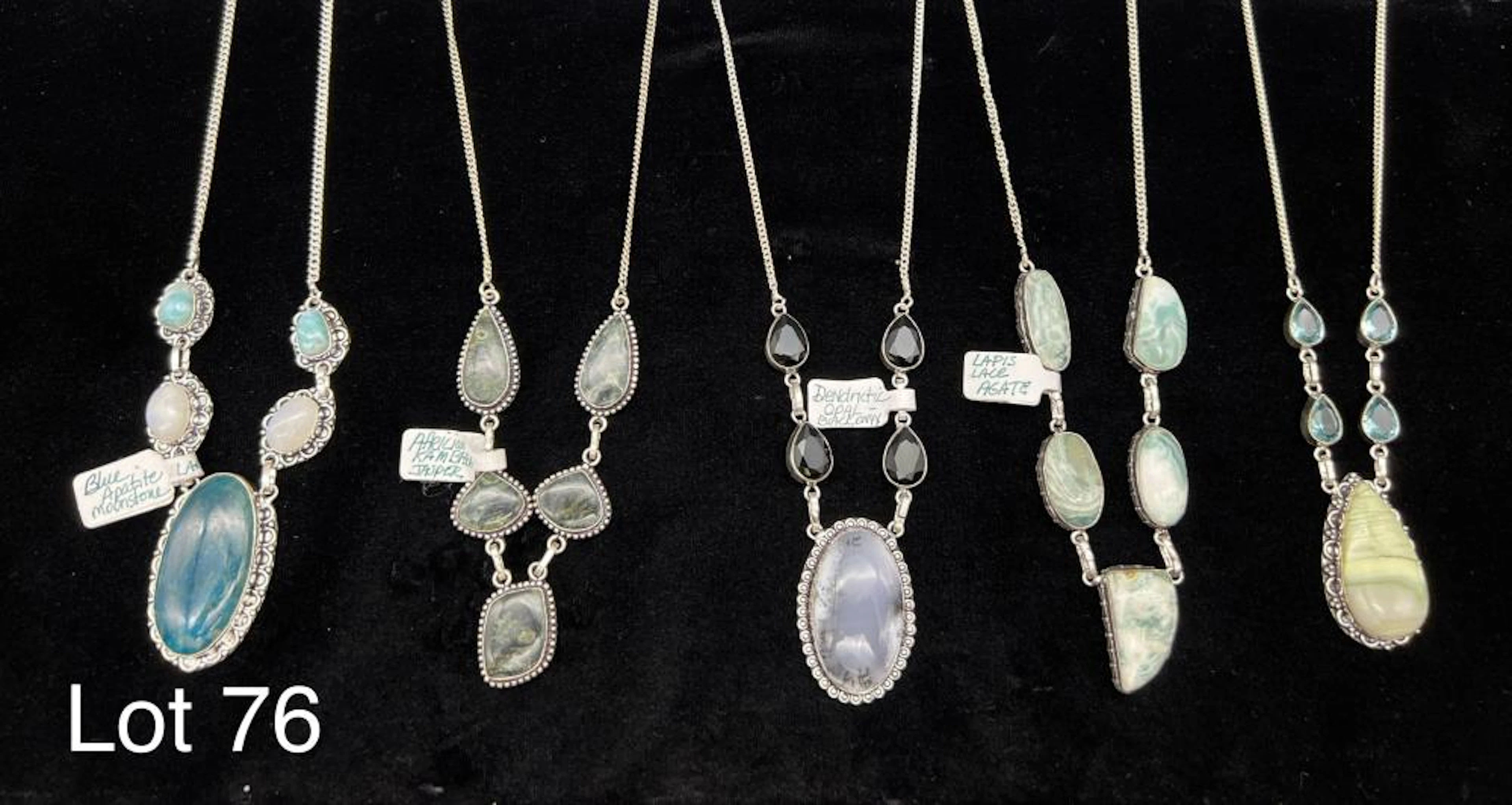 Gemstone Necklace Lot