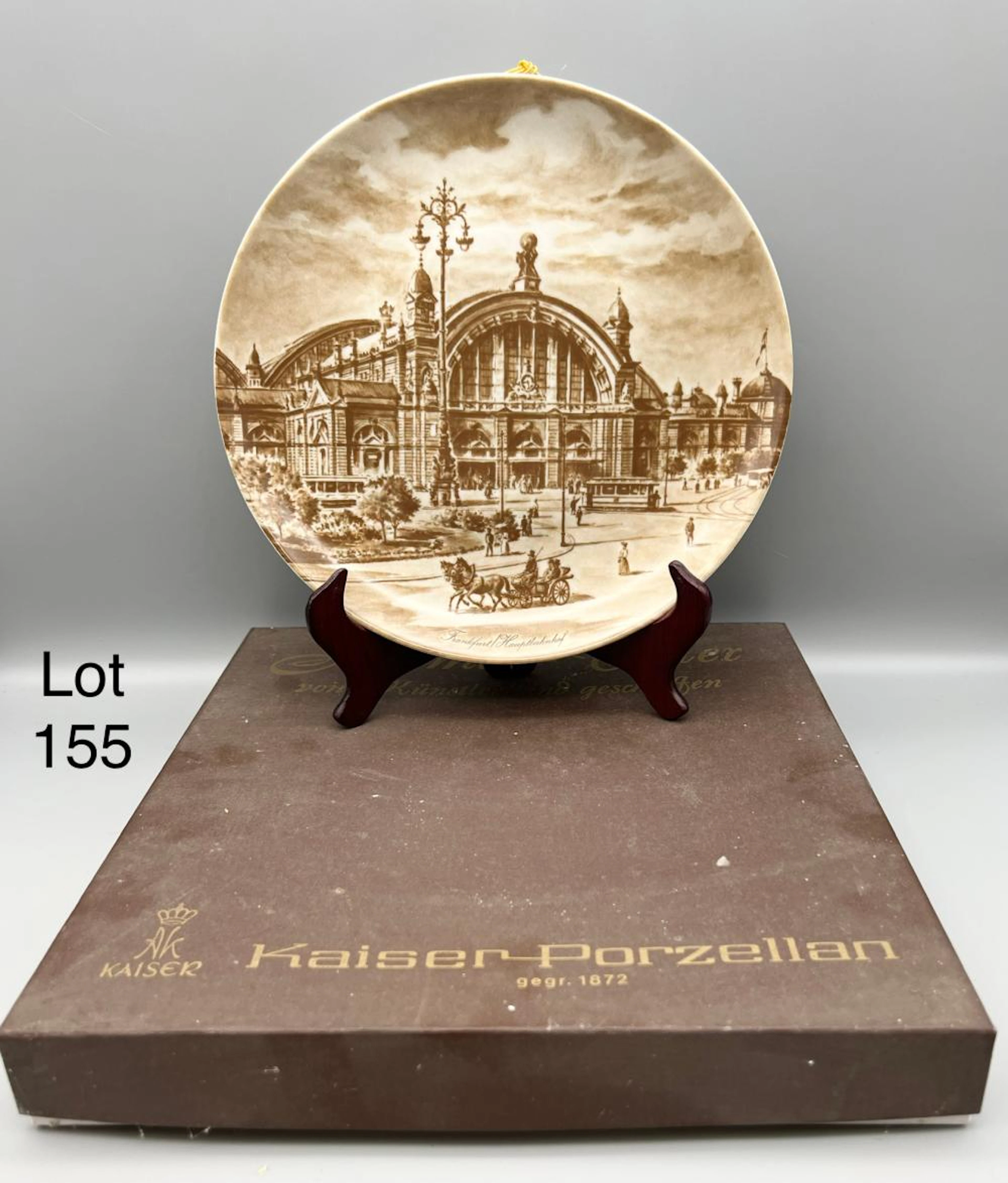 Mid Century Souvenir Heimat-Teller von Künstlerhand geschaffen Plate