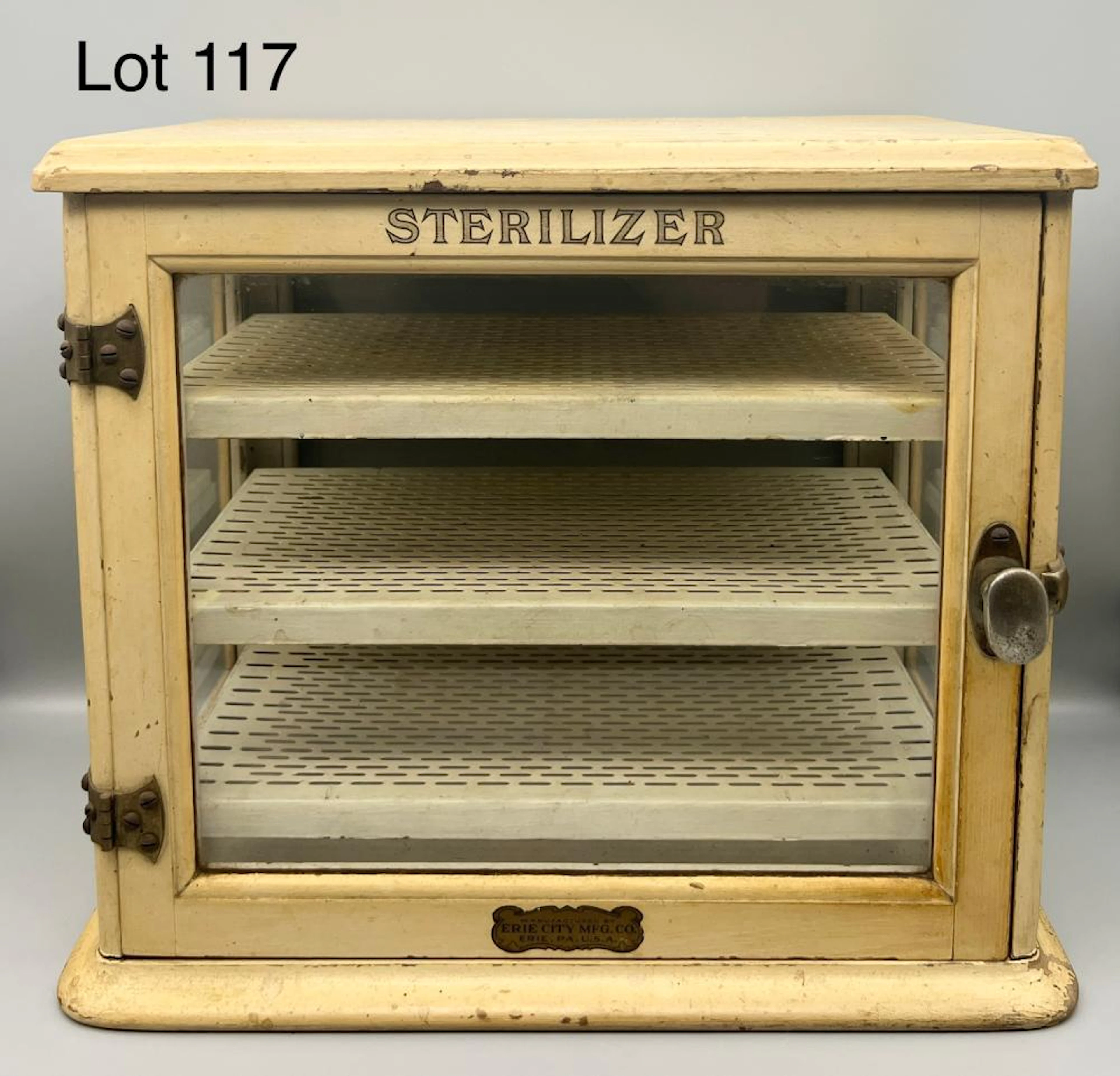Early 20th Century Sterilizer Cabinet by Erie City Mfg. Co.