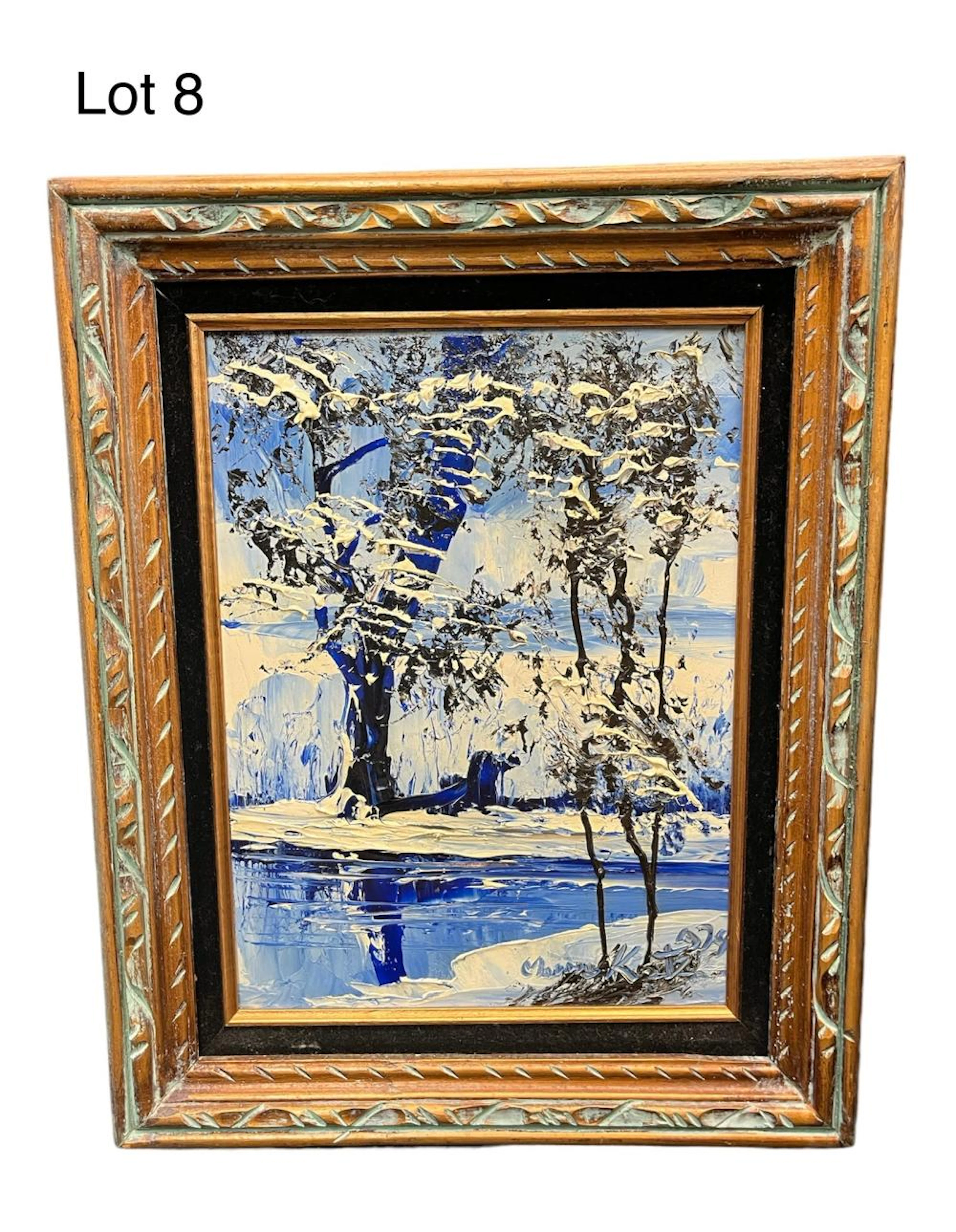 Signed Oil on Board by Morris Katz (1932-2010)