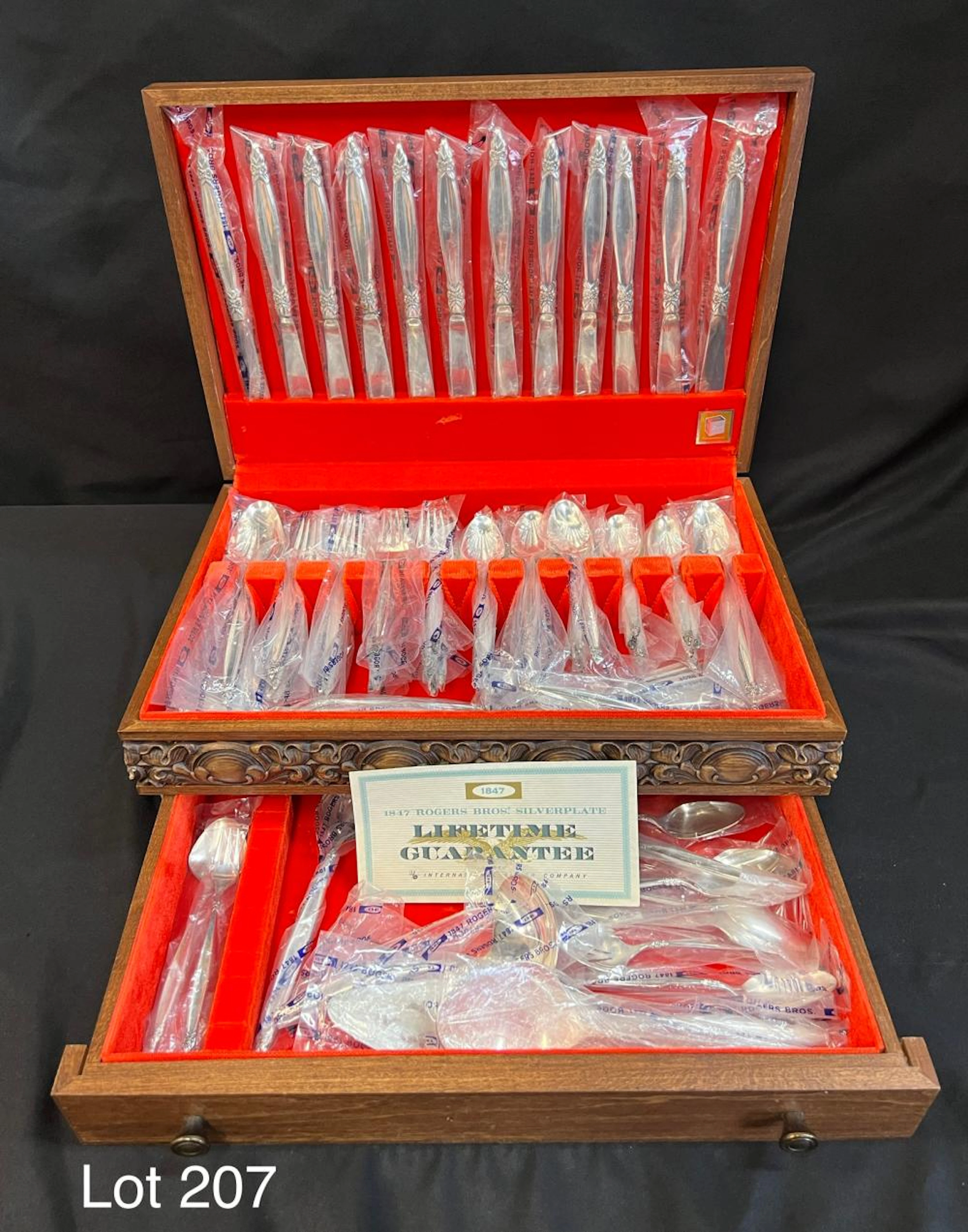 Set of 1847 Roger Bros. Silverplate Flatware