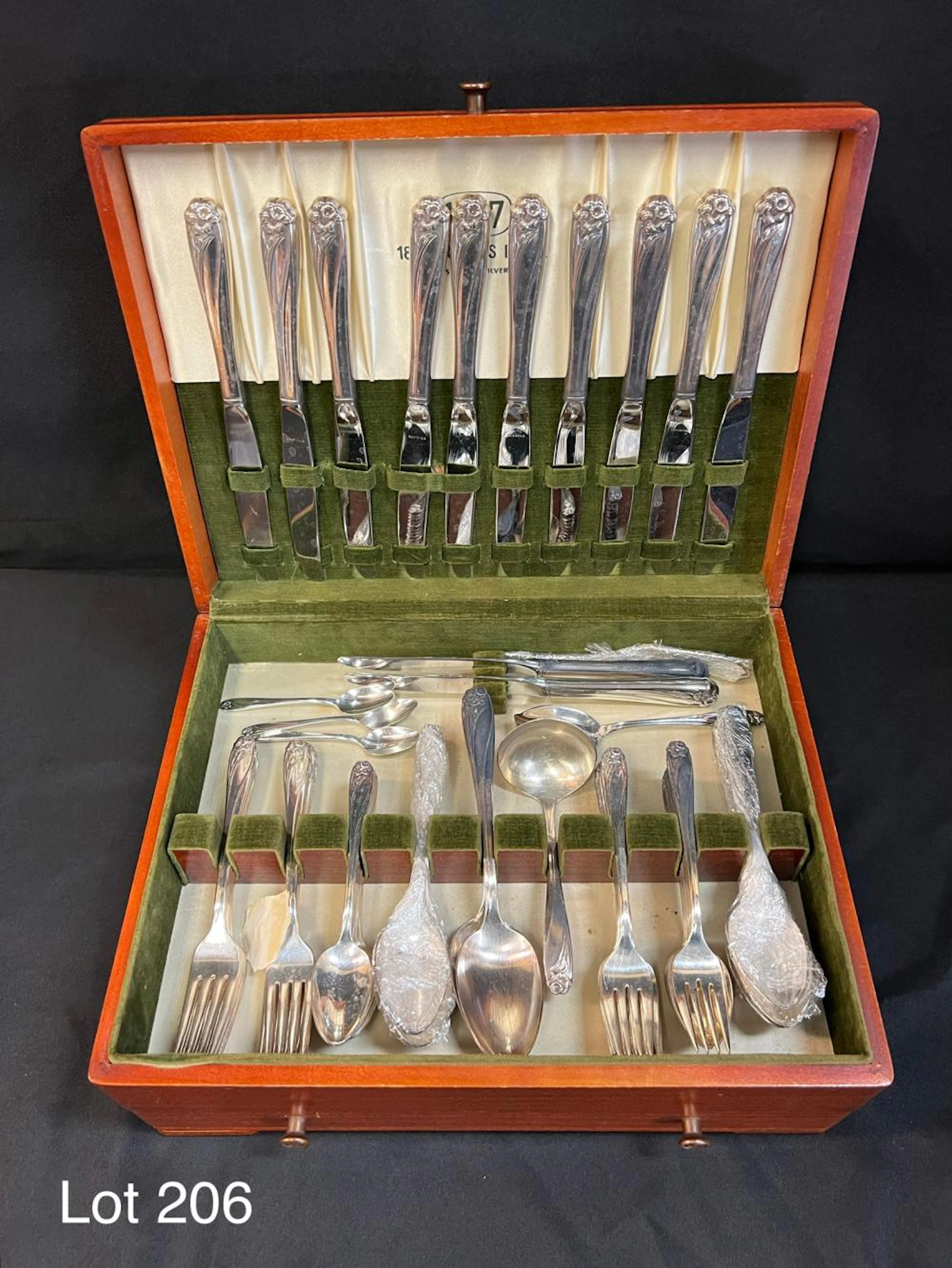 Set of 1847 Roger Bros. Silverplate Flatware