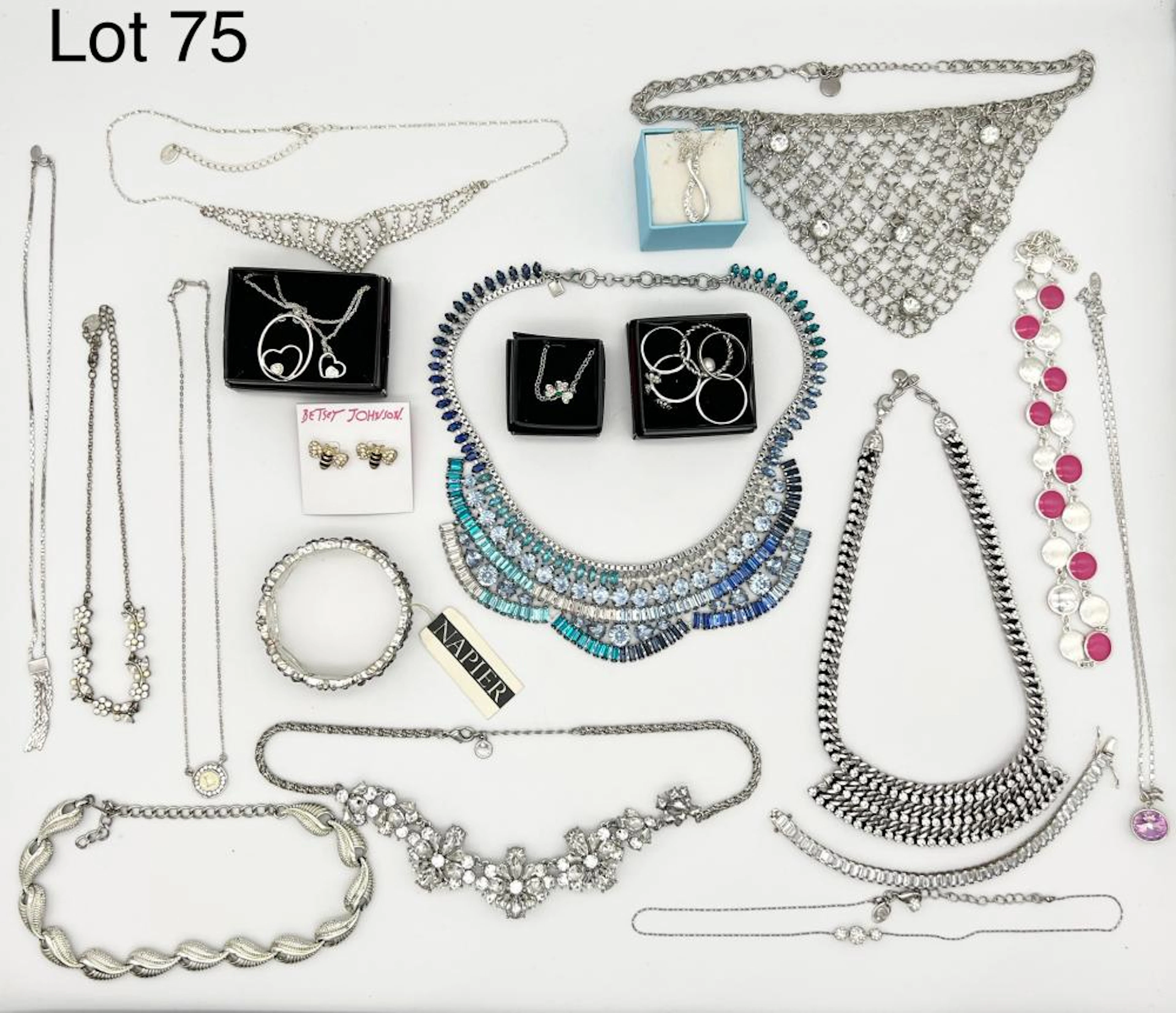 Collection of Signed Costume Jewelry Including Crystal Rhinestone