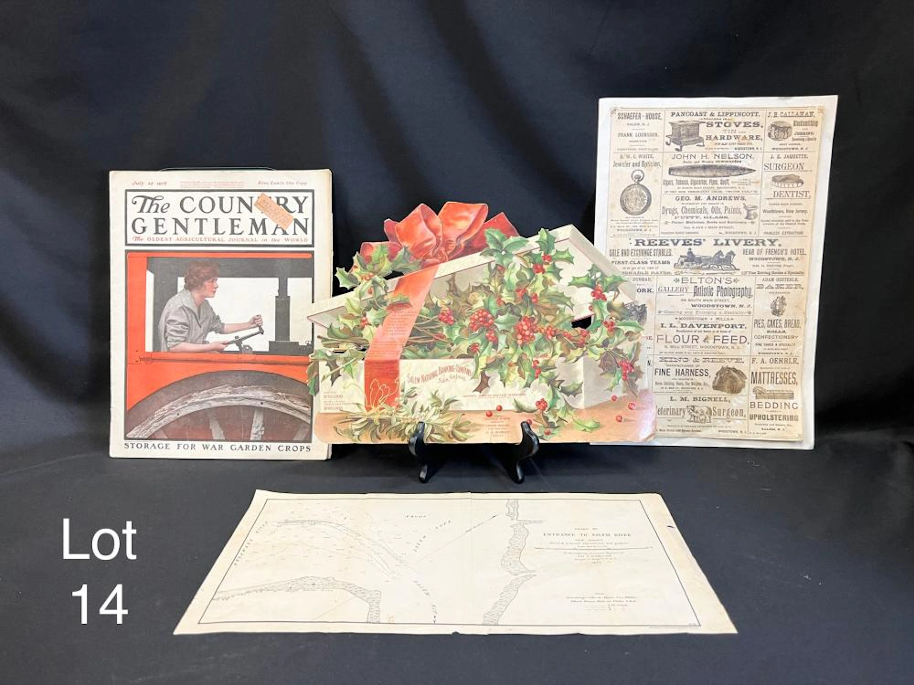 Collection Antique of Regional Ephemera From Salem