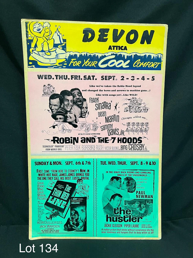 Vintage Movie Poster Ad For The Historic Devon Theater