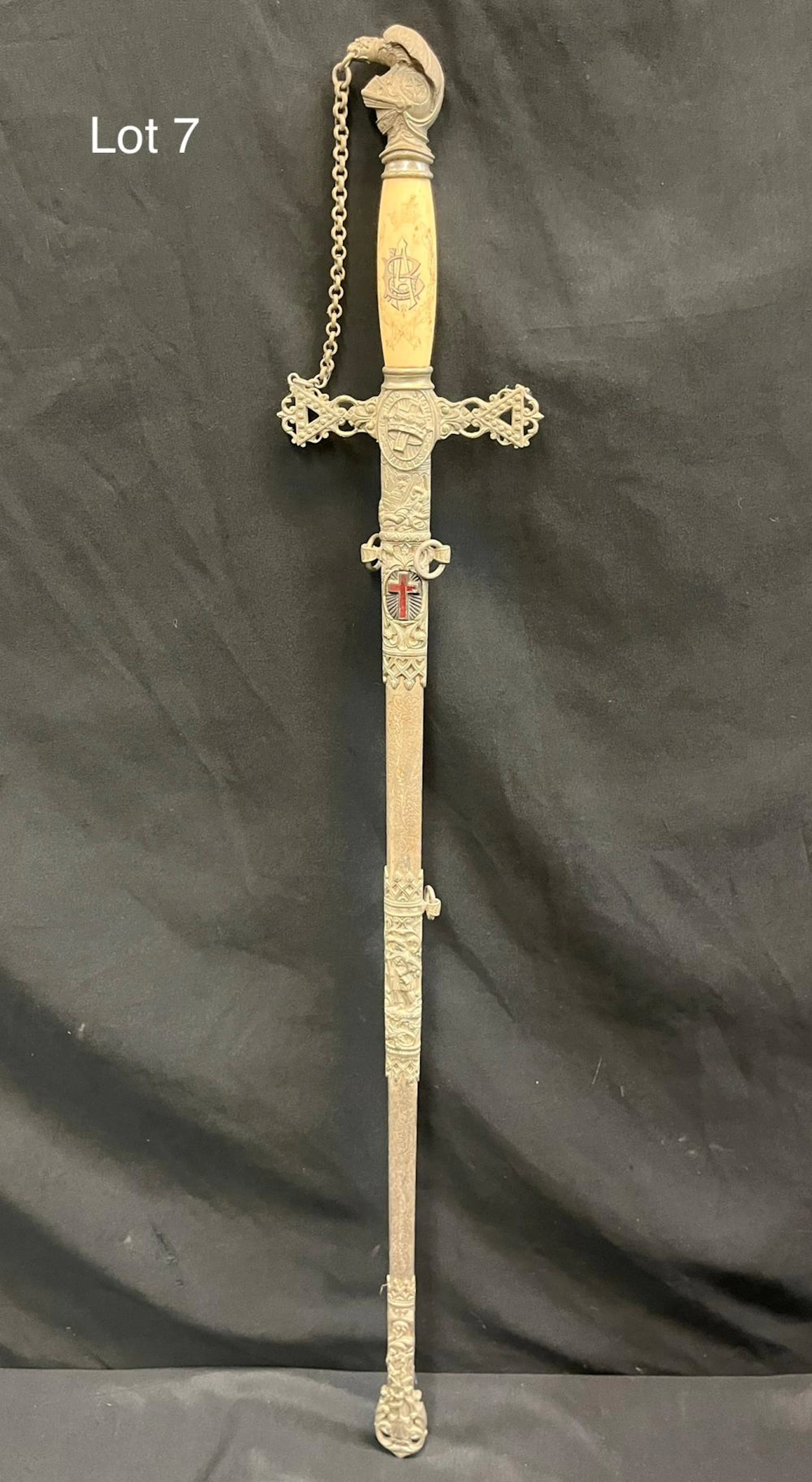 Antique Knights Templar Fraternal Sword