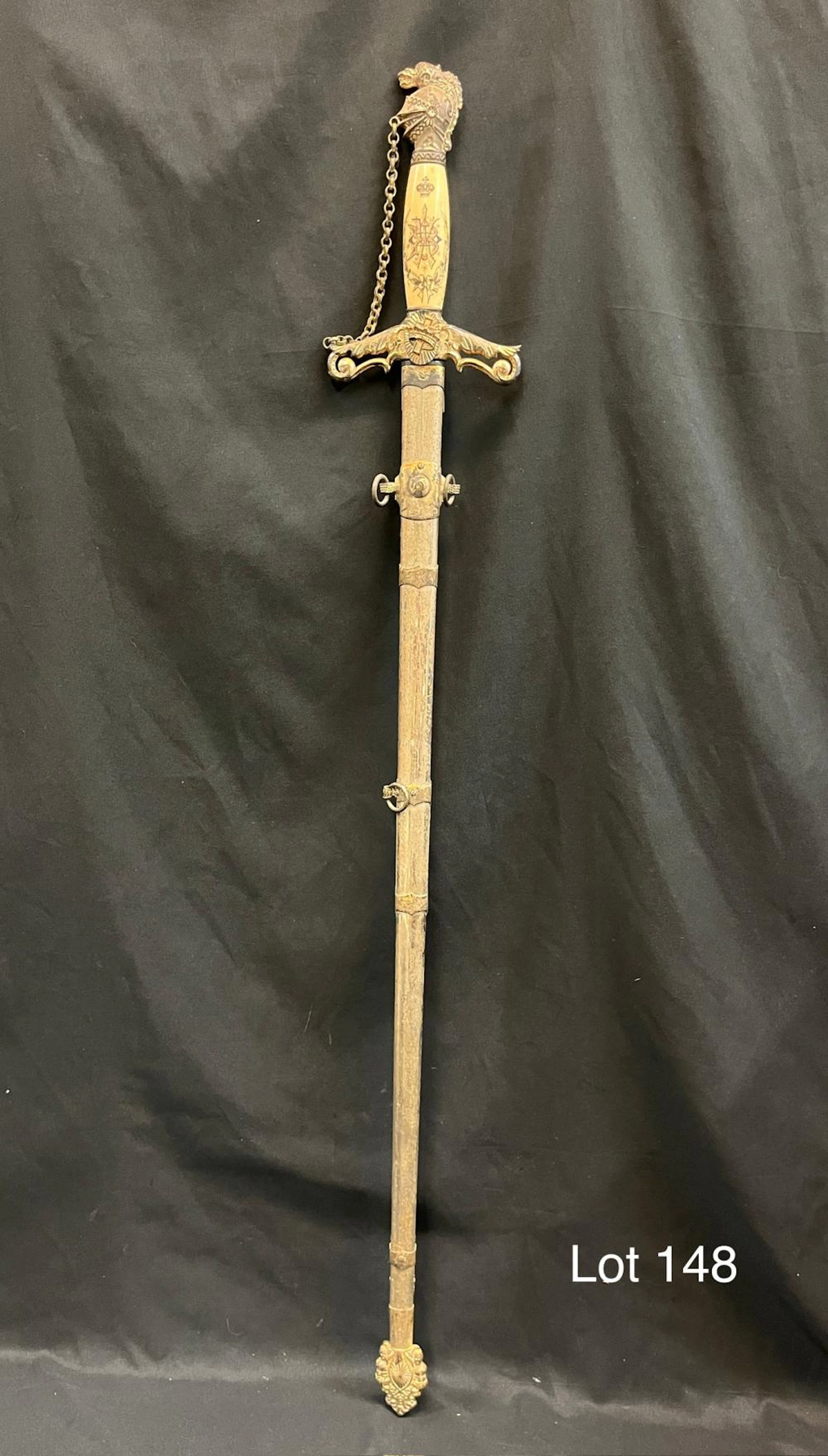 Antique Knights Templar Fraternal Sword