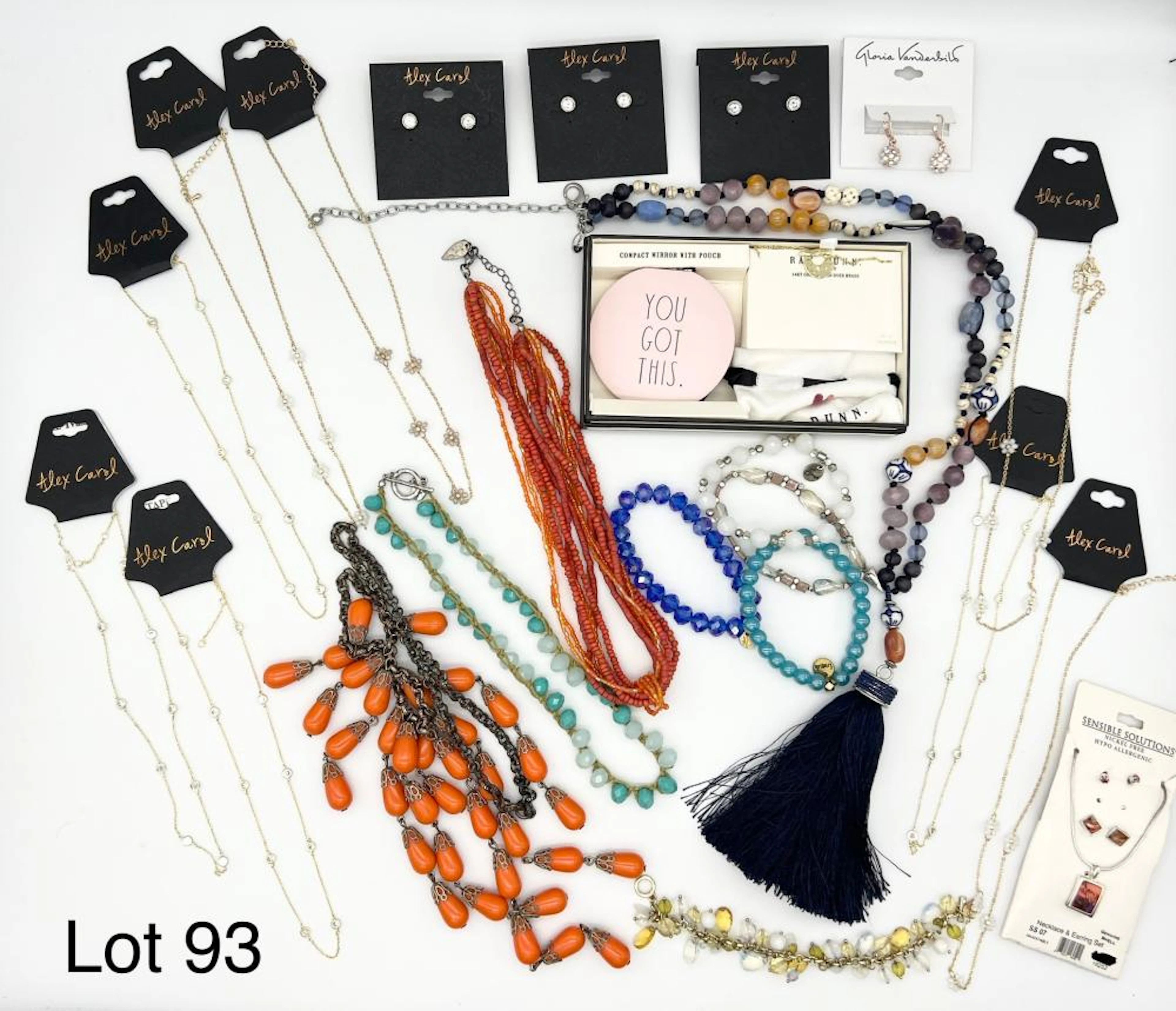 Lot of Signed Costume Jewelry Including Rae Du