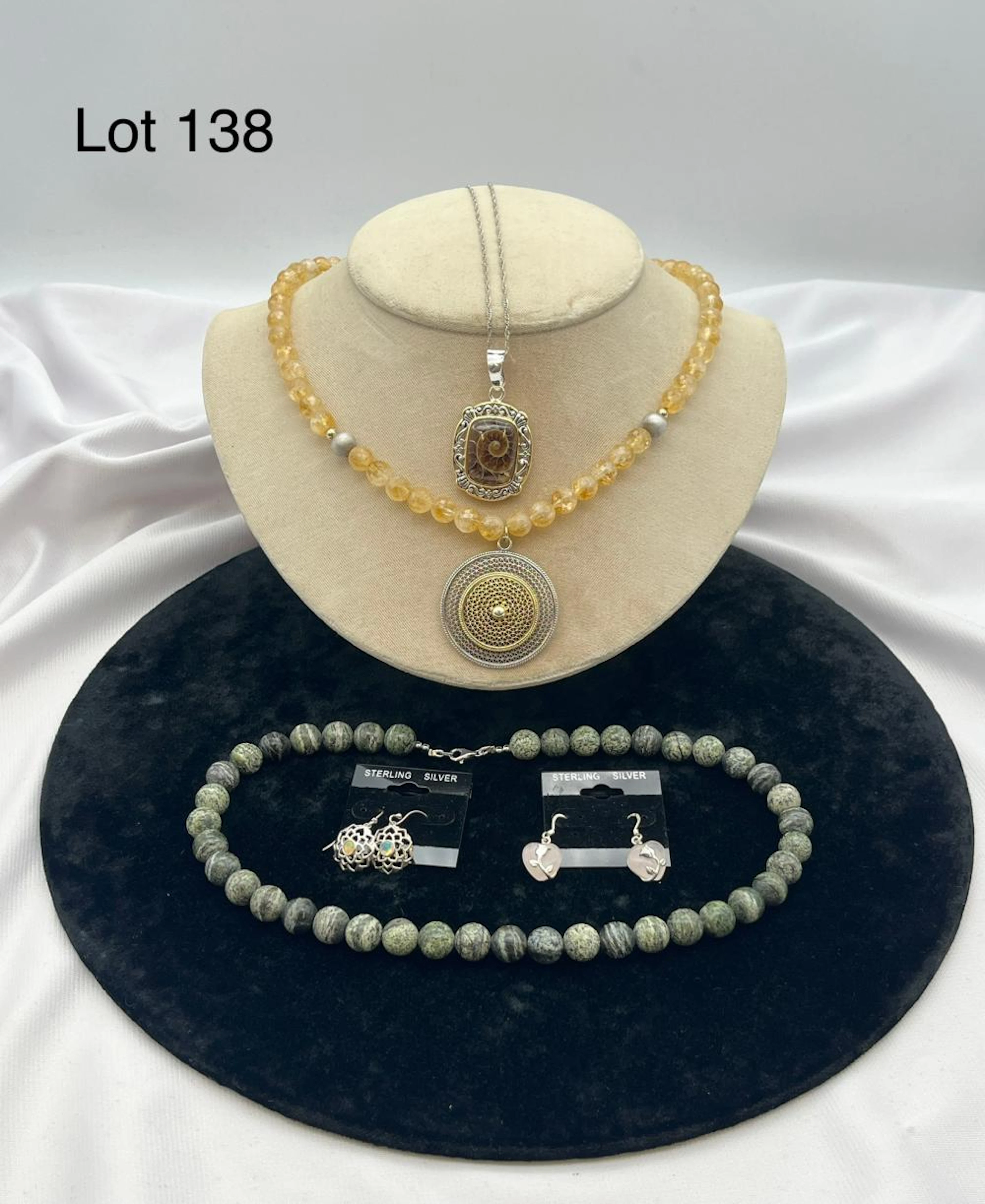 Collection of Sterling Silver Necklaces and Earrings