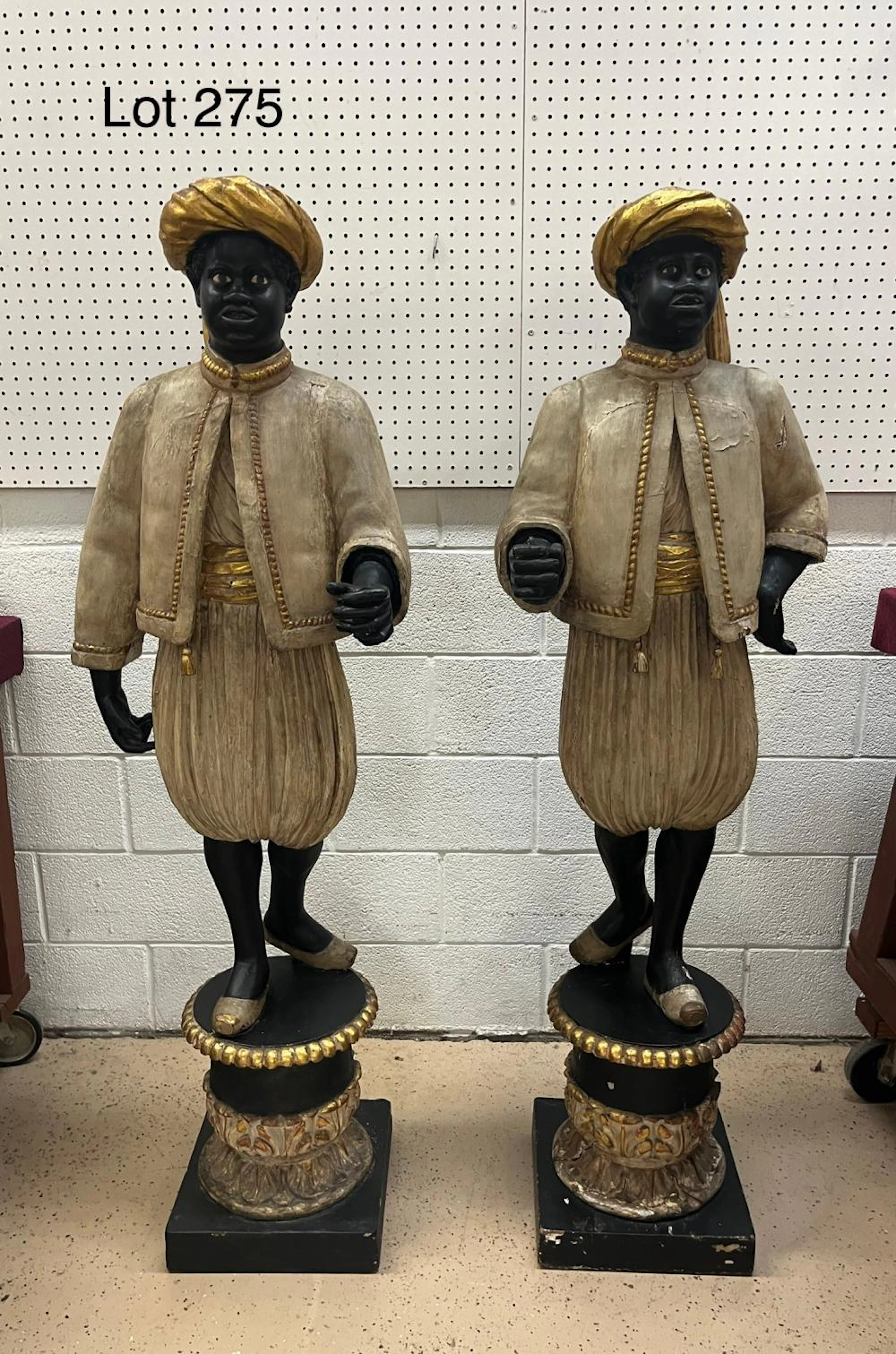 Pair of Turn of the Century Blackamoor Statues
