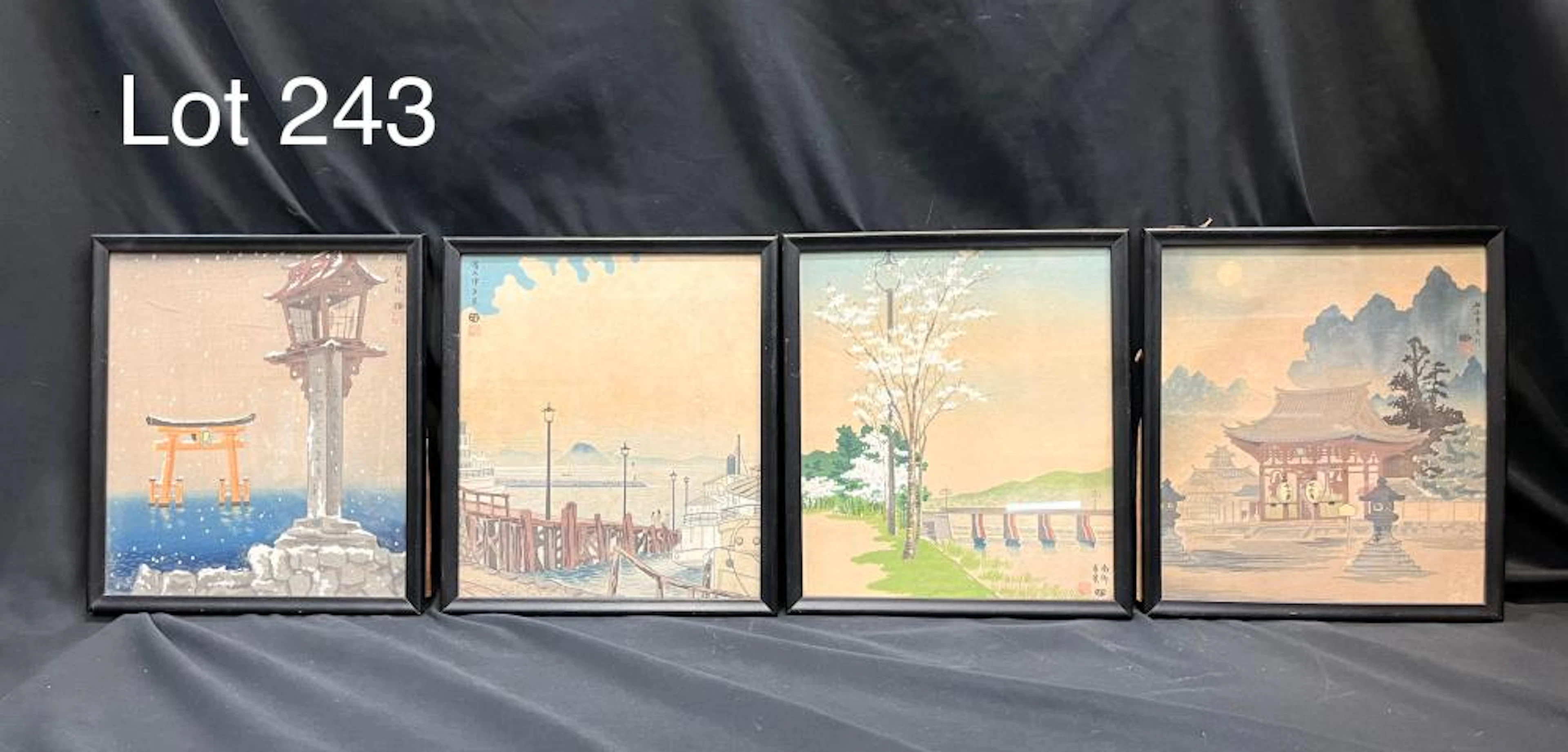 Collection of Framed Woodblock Prints by Tomikichiro Tokuriki (1902-1999)