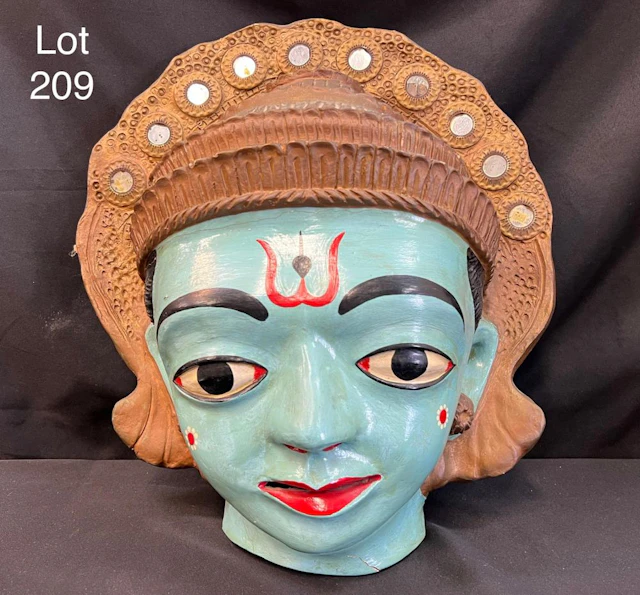 Hindu Deity "Durga" Paper Mache Mask